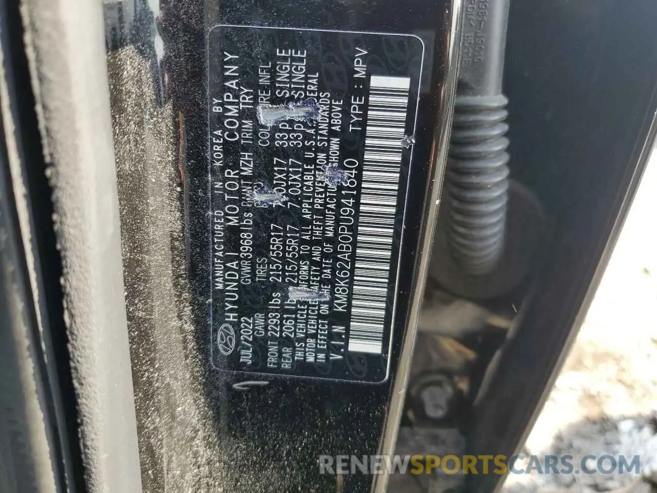 13 Photograph of a damaged car KM8K62AB0PU941840 HYUNDAI KONA 2023