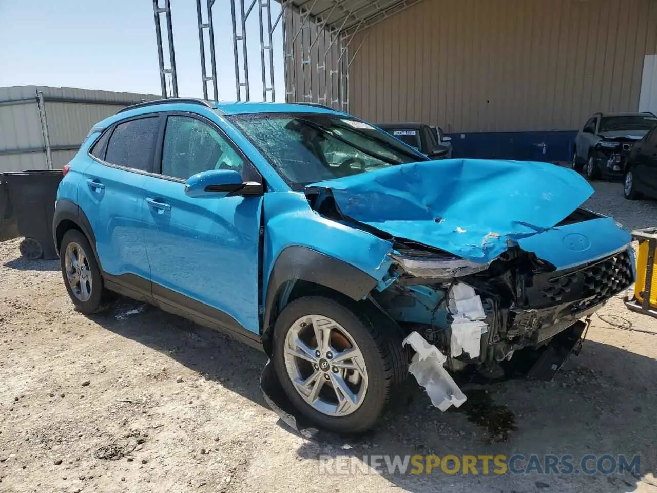 4 Photograph of a damaged car KM8K62AB0PU969332 HYUNDAI KONA 2023