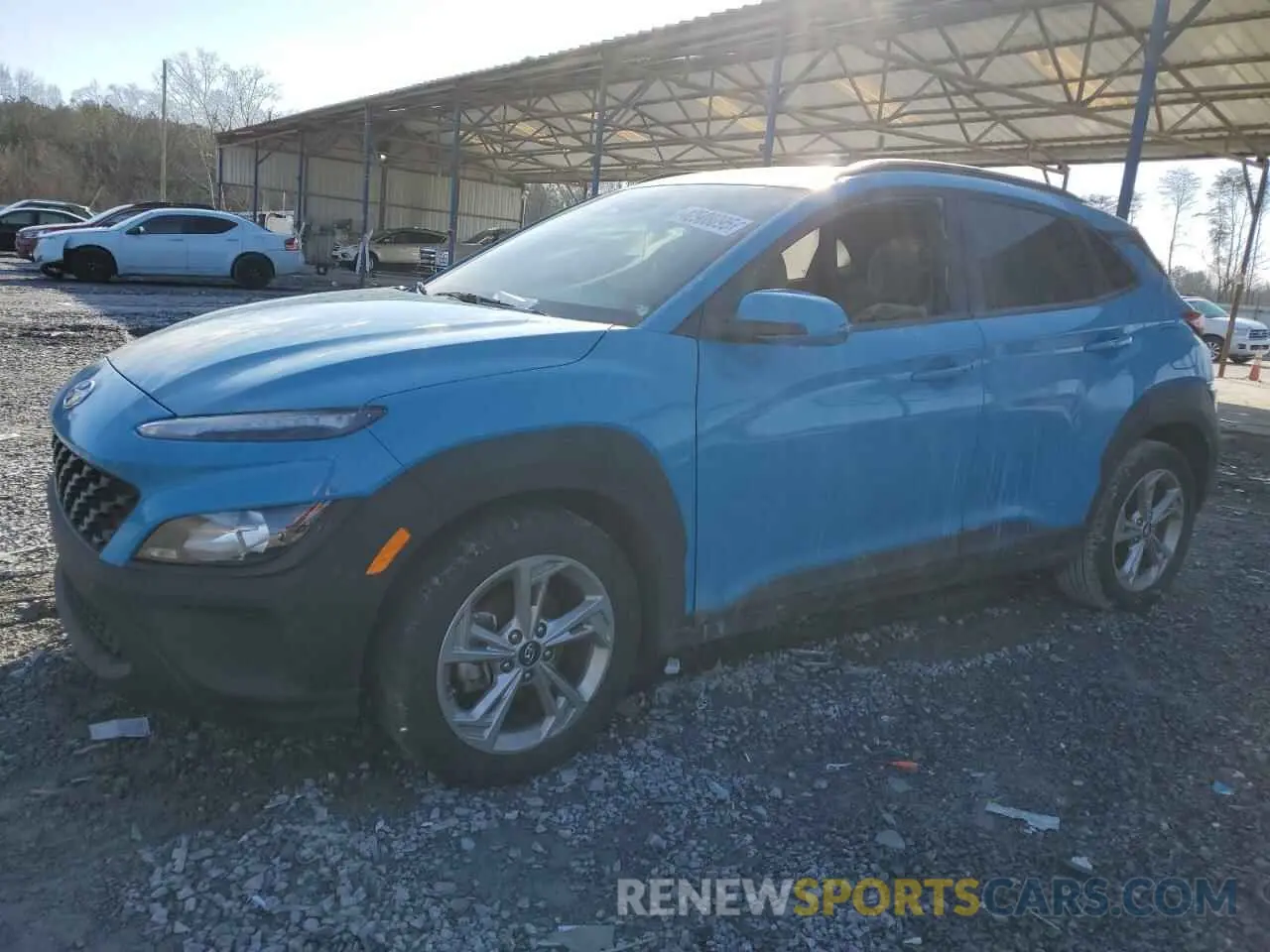 1 Photograph of a damaged car KM8K62AB0PU981299 HYUNDAI KONA 2023