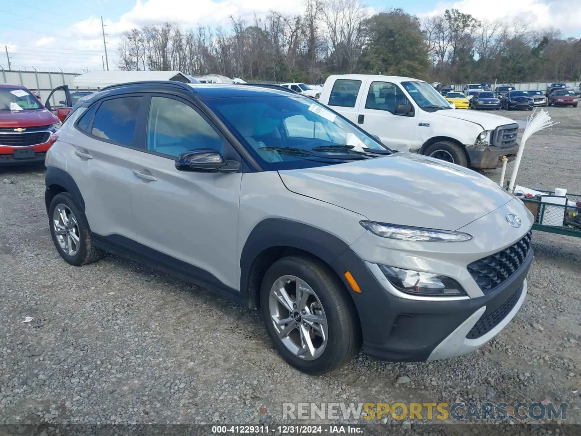 1 Photograph of a damaged car KM8K62AB2PU935487 HYUNDAI KONA 2023