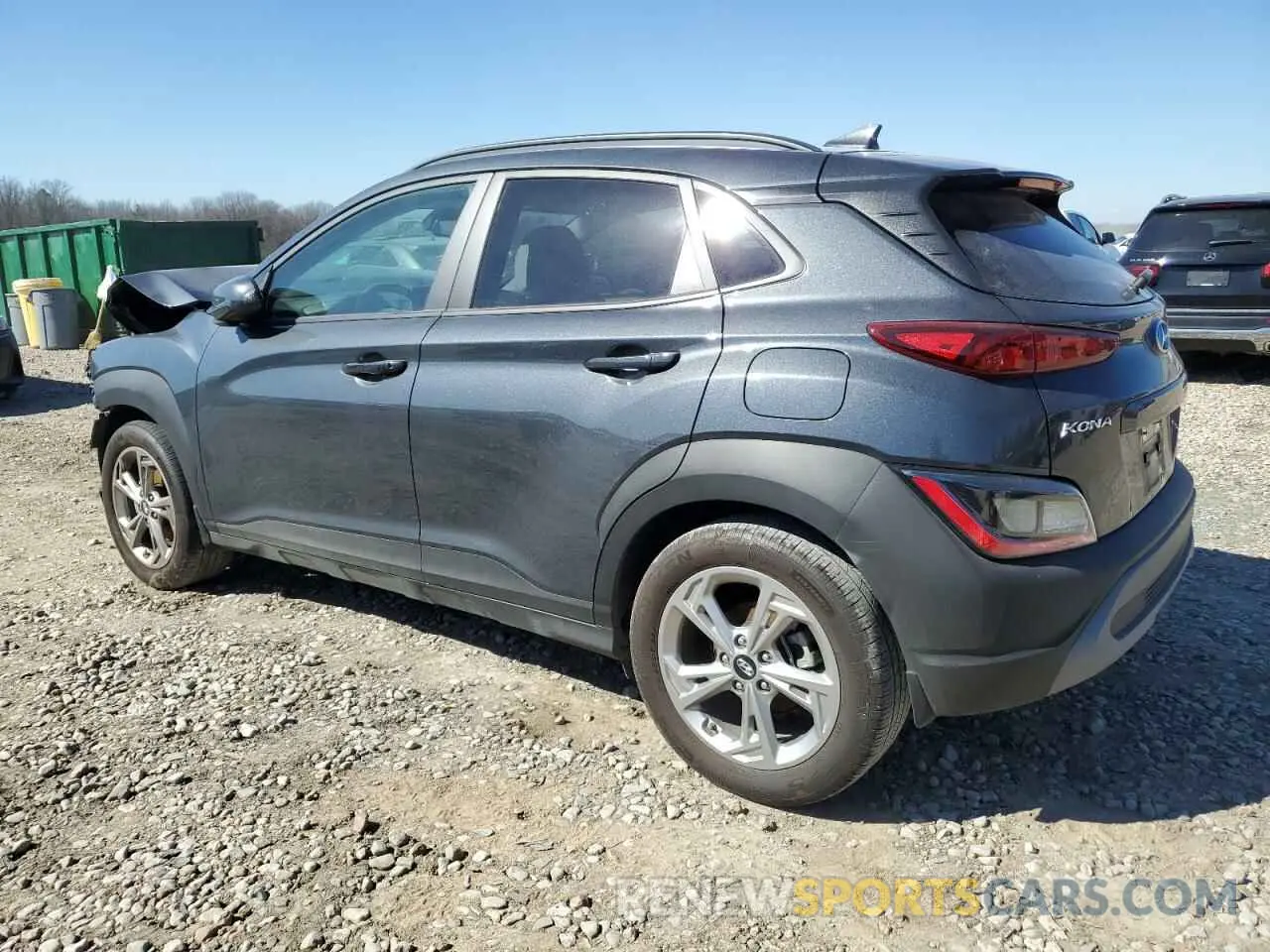 2 Photograph of a damaged car KM8K62AB4PU939718 HYUNDAI KONA 2023