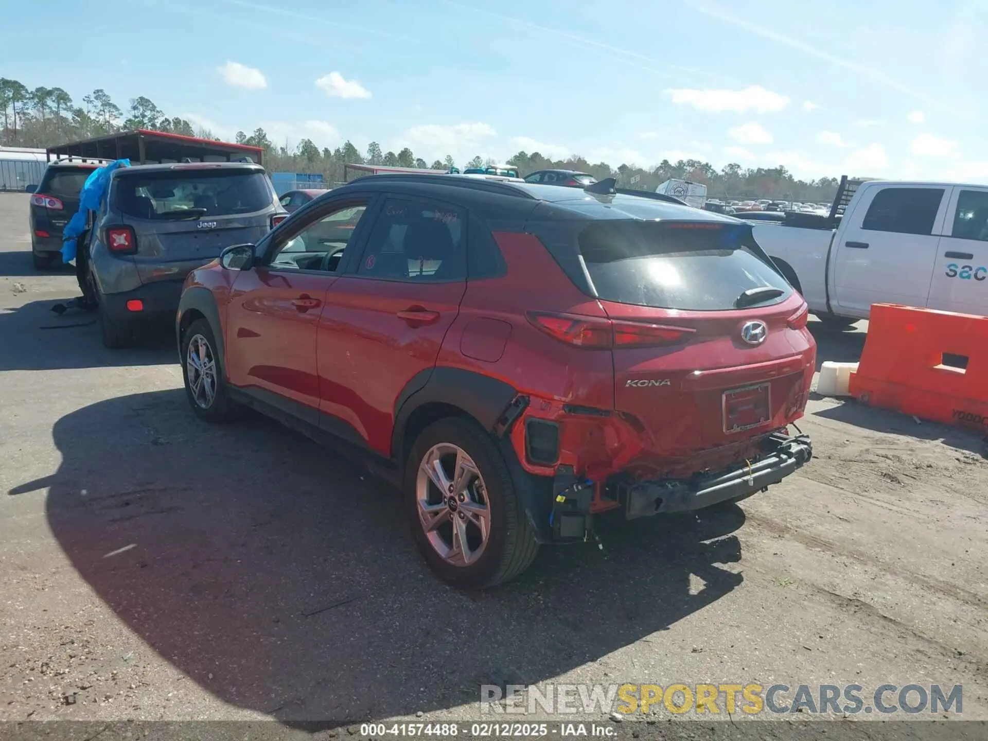 3 Photograph of a damaged car KM8K62AB5PU933328 HYUNDAI KONA 2023