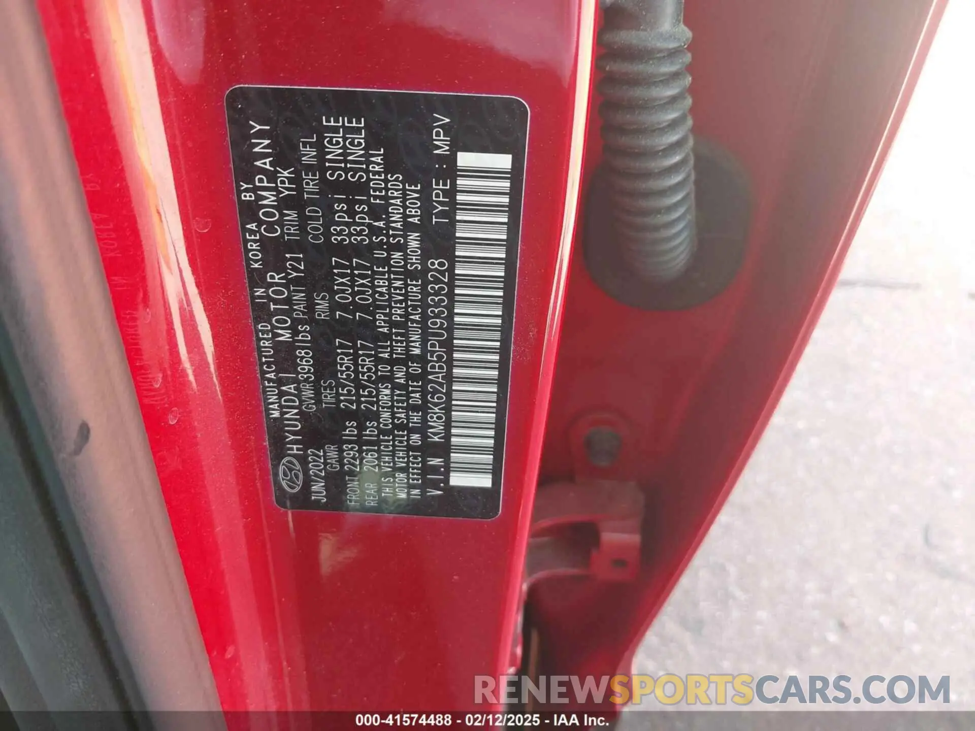 9 Photograph of a damaged car KM8K62AB5PU933328 HYUNDAI KONA 2023