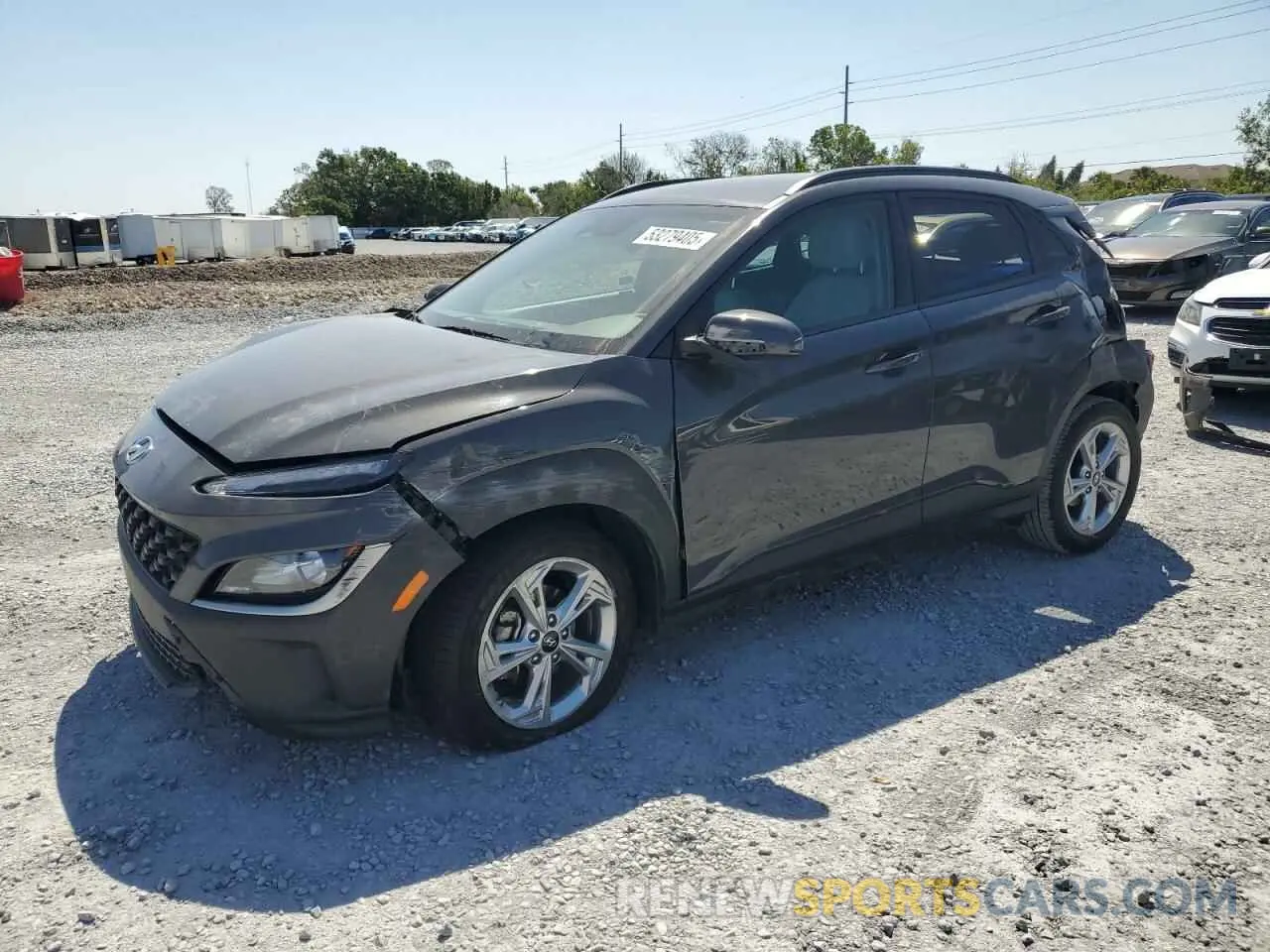 1 Photograph of a damaged car KM8K62AB6PU027964 HYUNDAI KONA 2023