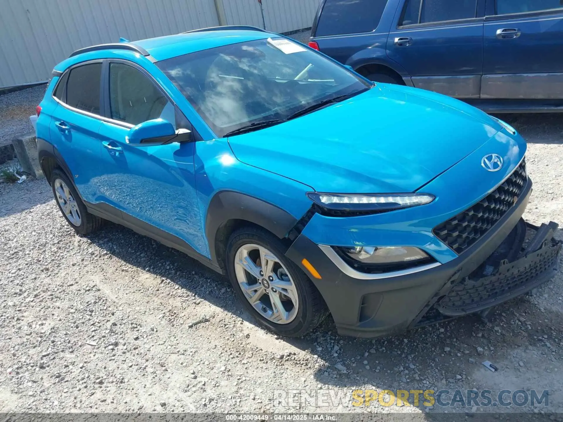 1 Photograph of a damaged car KM8K62AB6PU963843 HYUNDAI KONA 2023