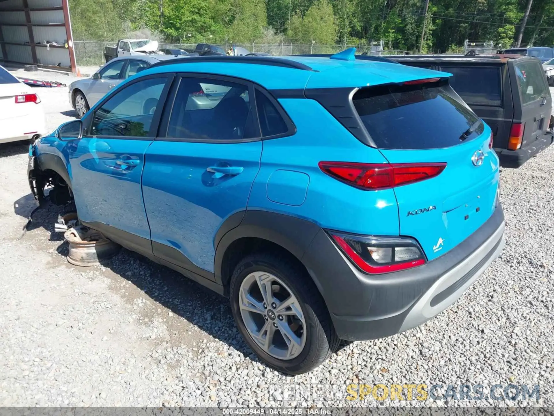 3 Photograph of a damaged car KM8K62AB6PU963843 HYUNDAI KONA 2023