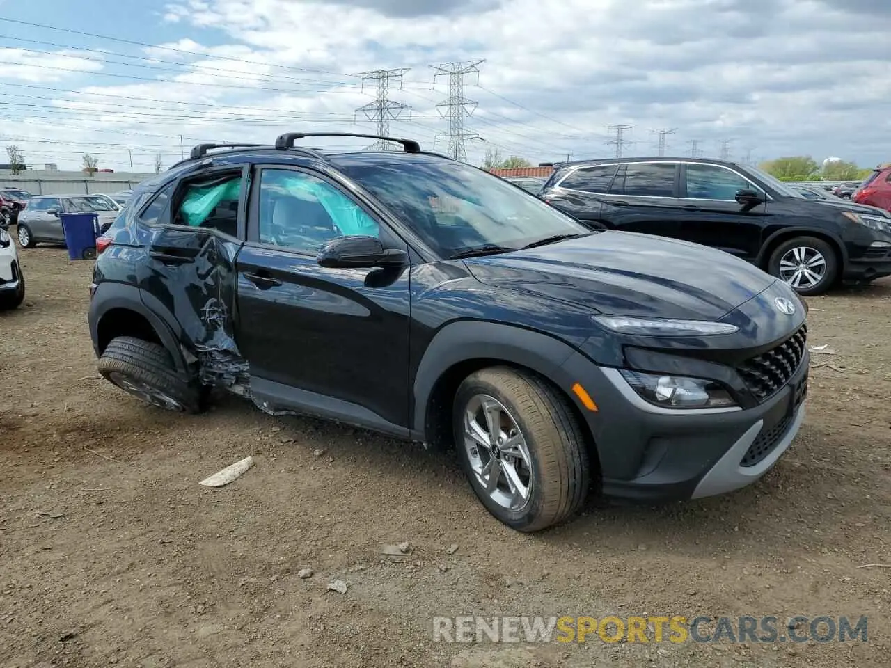 4 Photograph of a damaged car KM8K62AB6PU985440 HYUNDAI KONA 2023