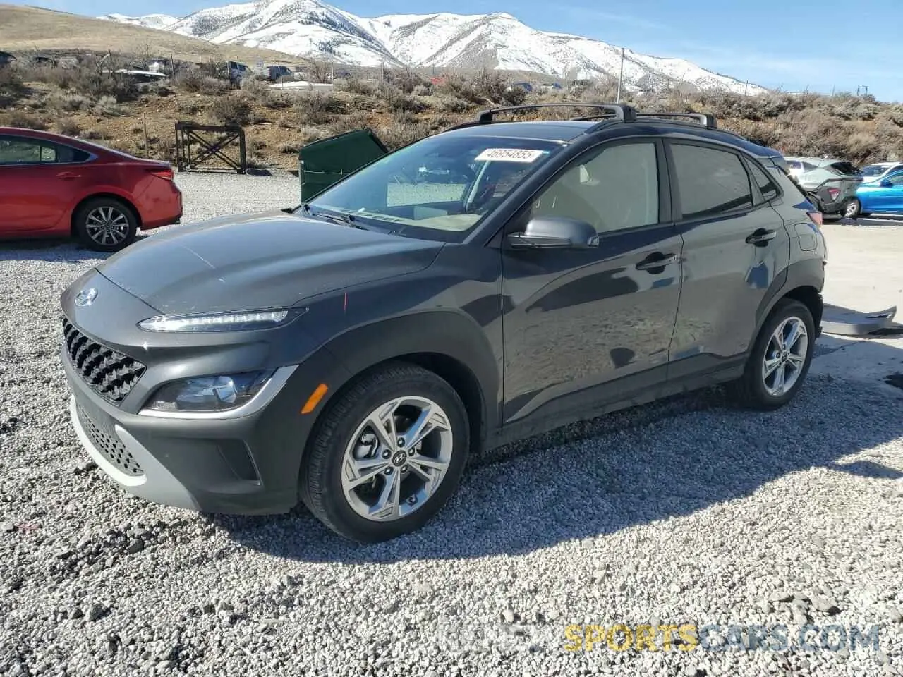 1 Photograph of a damaged car KM8K62AB7PU059497 HYUNDAI KONA 2023
