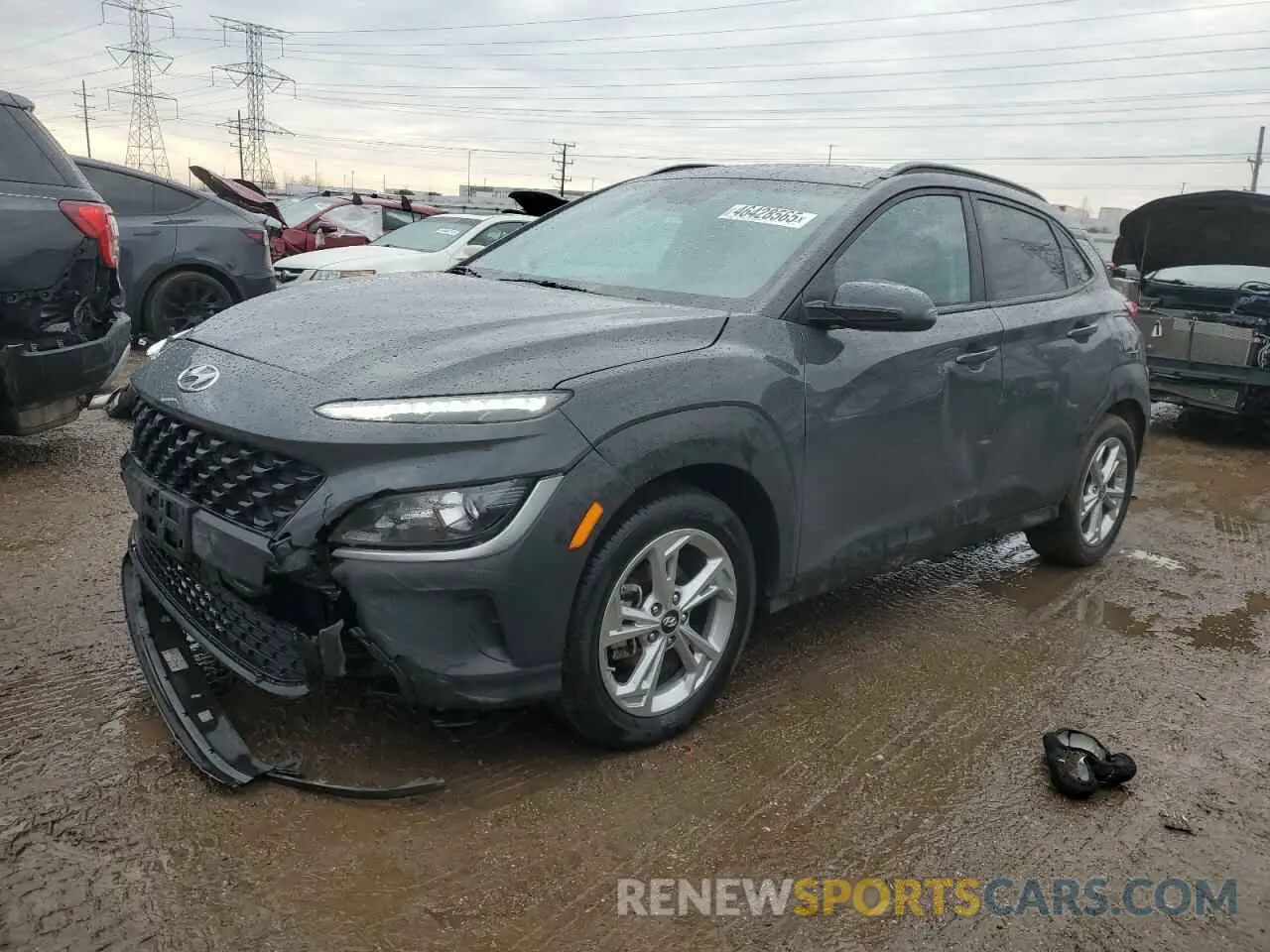 1 Photograph of a damaged car KM8K62AB8PU061193 HYUNDAI KONA 2023