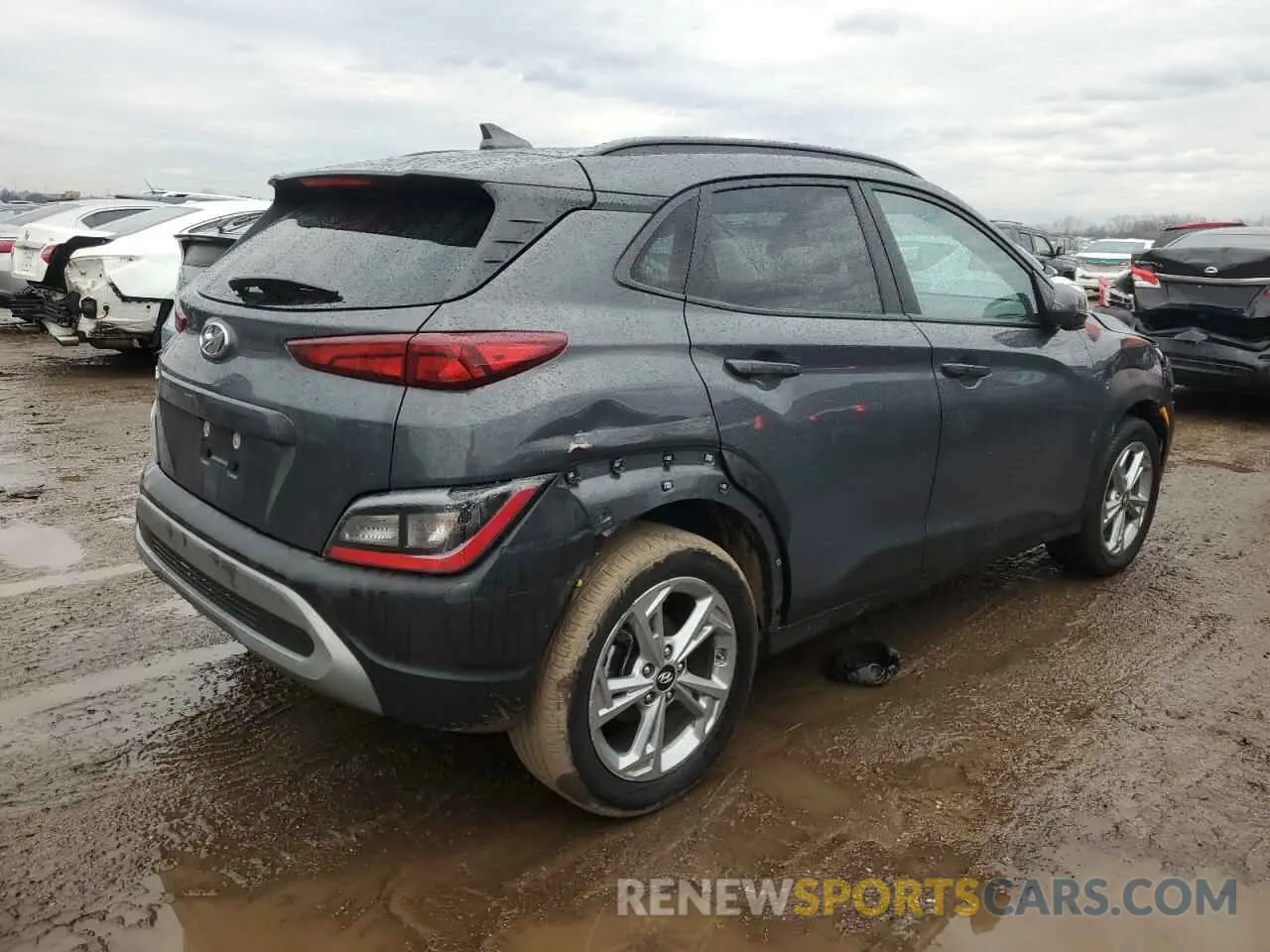 3 Photograph of a damaged car KM8K62AB8PU061193 HYUNDAI KONA 2023
