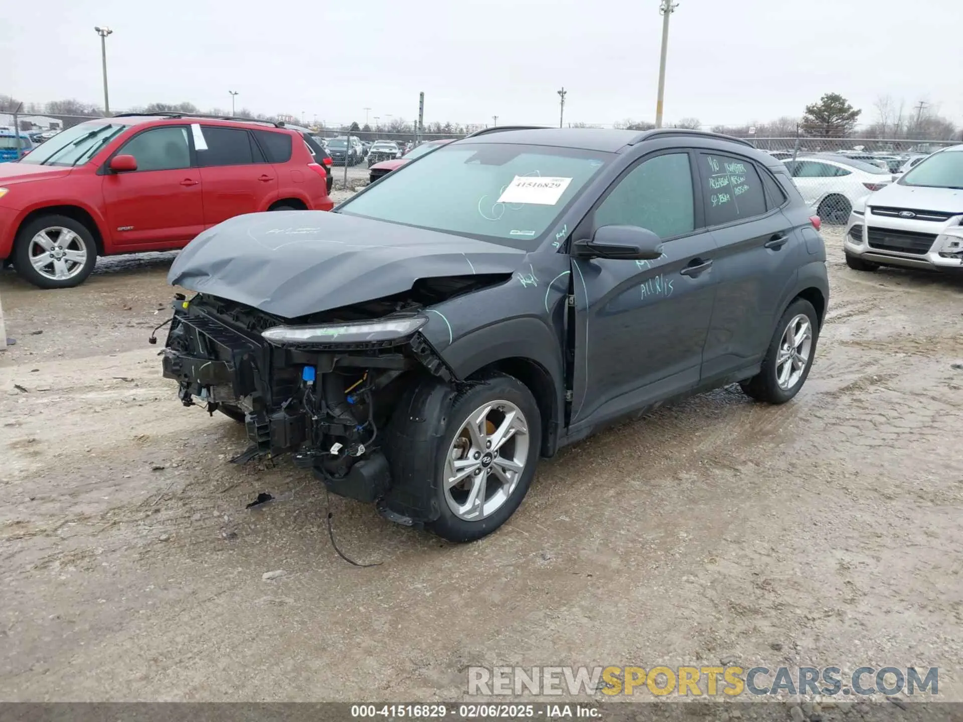 2 Photograph of a damaged car KM8K62AB8PU936451 HYUNDAI KONA 2023