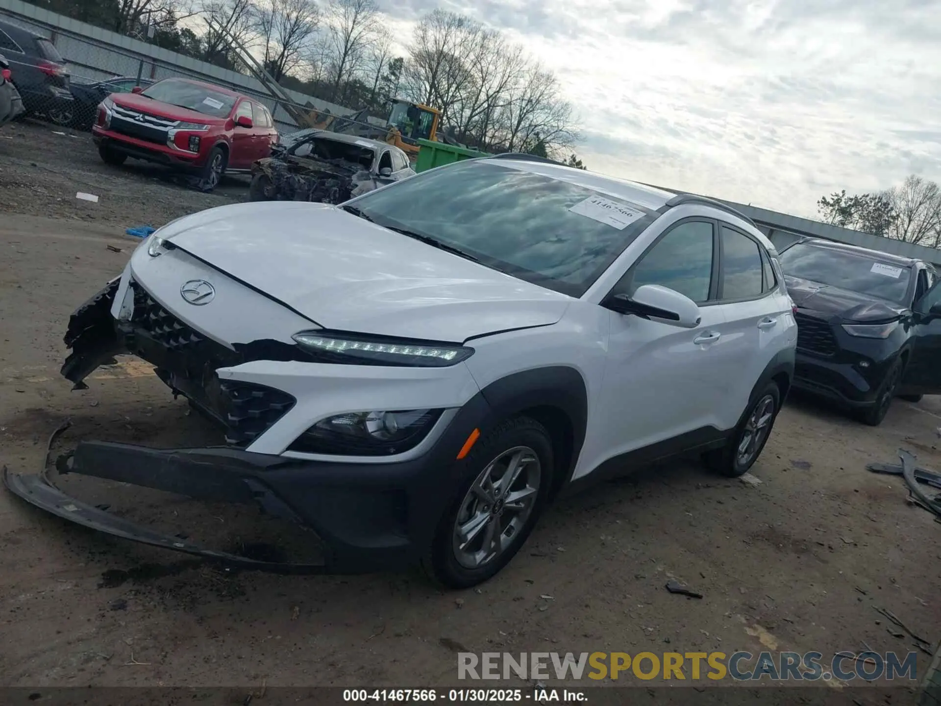 2 Photograph of a damaged car KM8K62AB8PU967862 HYUNDAI KONA 2023