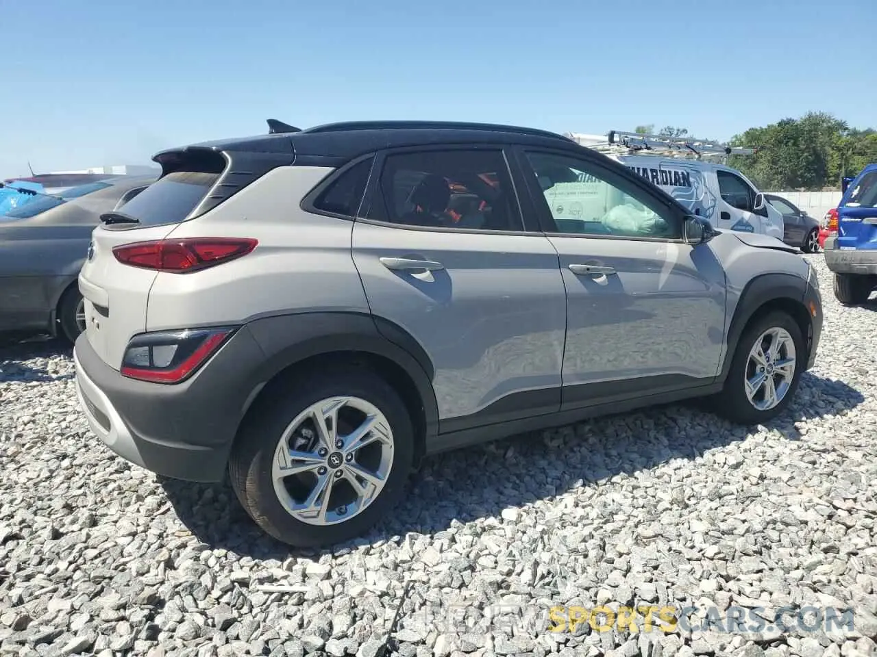 3 Photograph of a damaged car KM8K62AB8PU985827 HYUNDAI KONA 2023