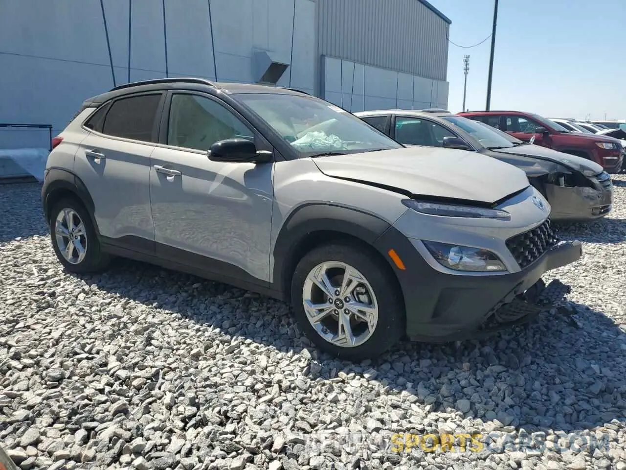 4 Photograph of a damaged car KM8K62AB8PU985827 HYUNDAI KONA 2023