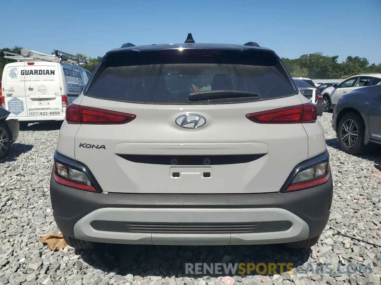 6 Photograph of a damaged car KM8K62AB8PU985827 HYUNDAI KONA 2023