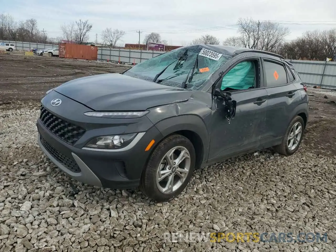 1 Photograph of a damaged car KM8K62AB8PU997749 HYUNDAI KONA 2023
