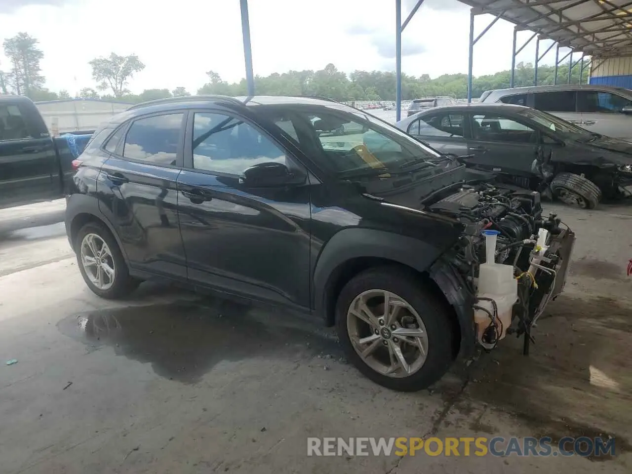 4 Photograph of a damaged car KM8K62ABXPU975591 HYUNDAI KONA 2023
