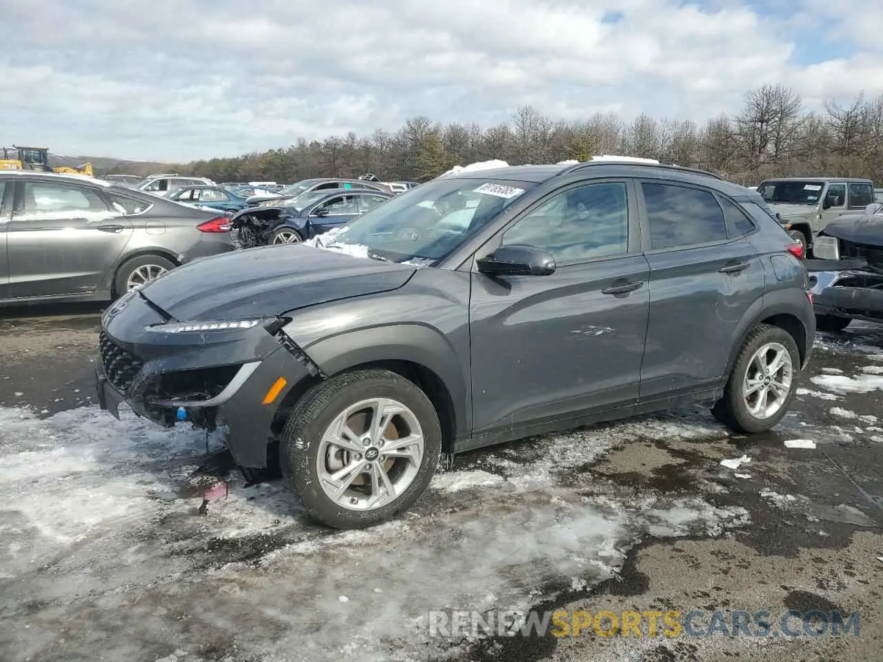 1 Photograph of a damaged car KM8K6CAB0PU000300 HYUNDAI KONA 2023