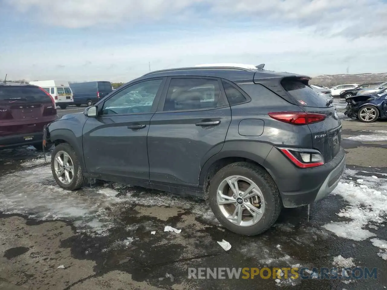 2 Photograph of a damaged car KM8K6CAB0PU000300 HYUNDAI KONA 2023