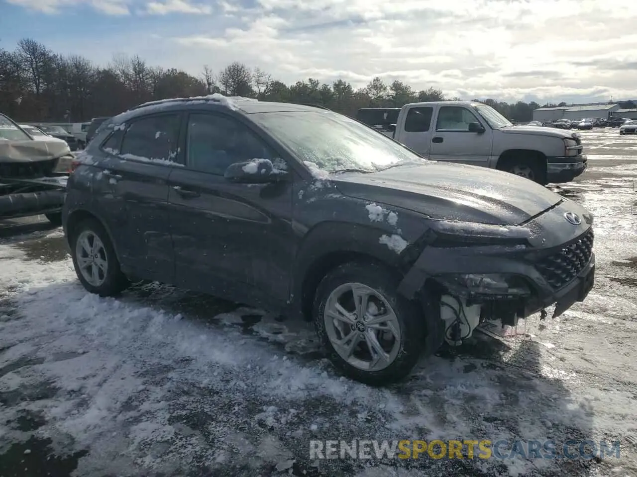 4 Photograph of a damaged car KM8K6CAB0PU000300 HYUNDAI KONA 2023