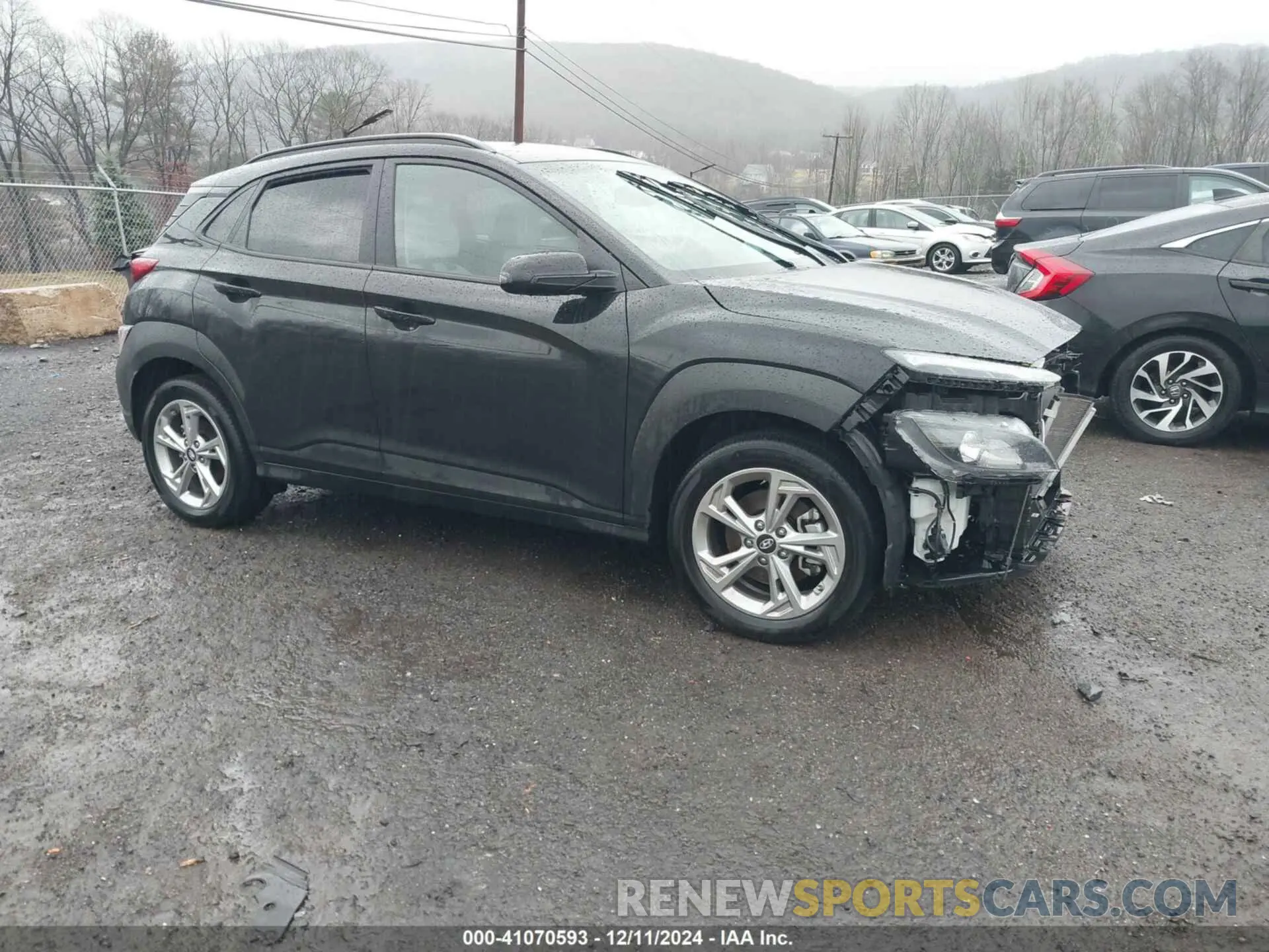 1 Photograph of a damaged car KM8K6CAB0PU002225 HYUNDAI KONA 2023
