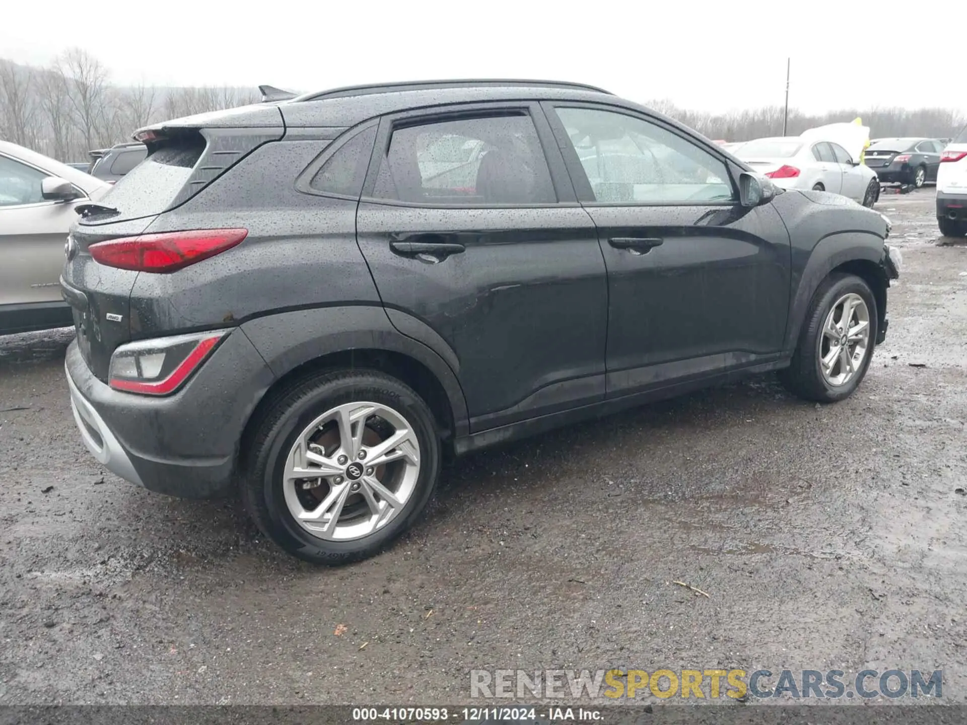4 Photograph of a damaged car KM8K6CAB0PU002225 HYUNDAI KONA 2023