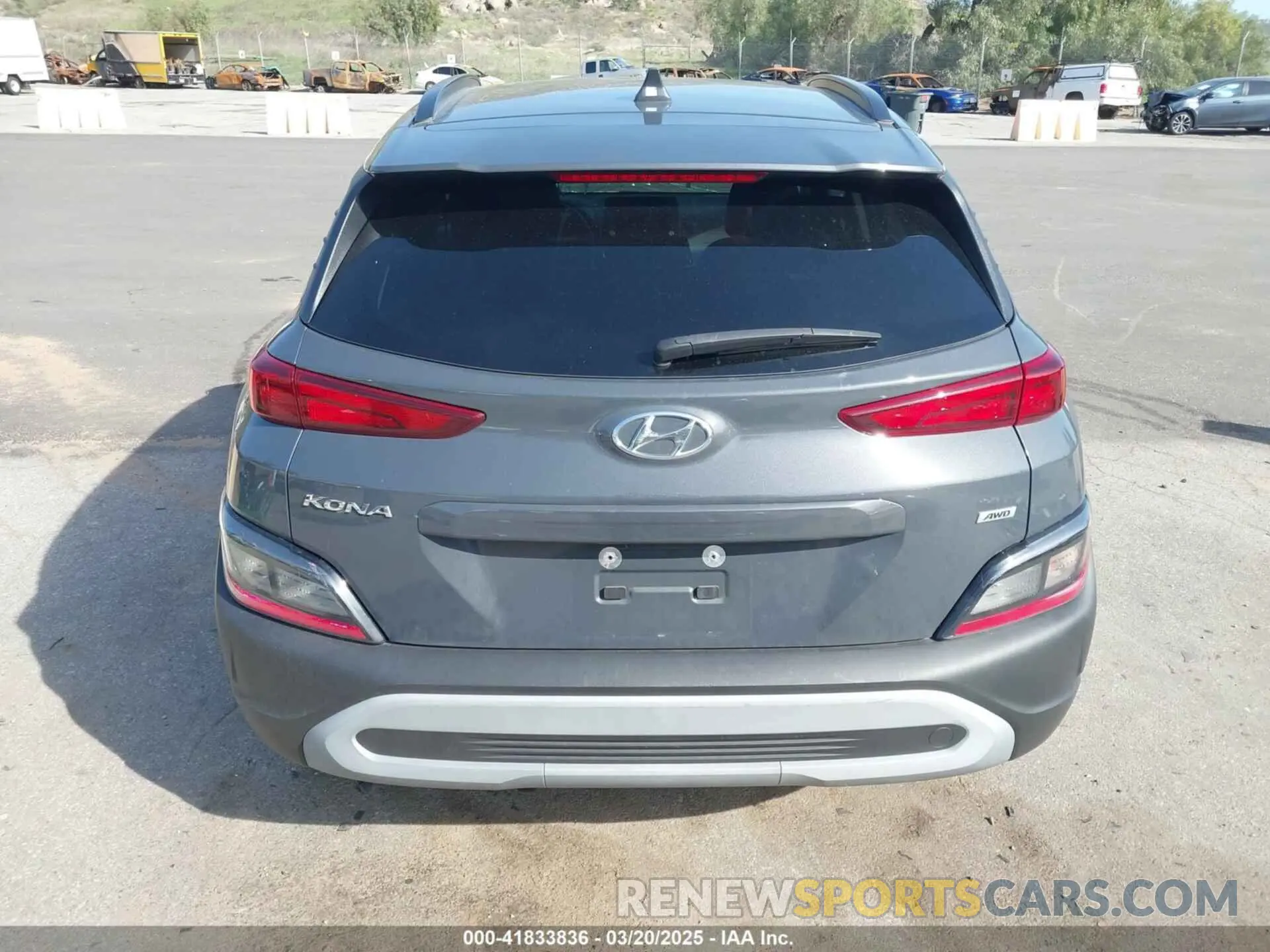 17 Photograph of a damaged car KM8K6CAB0PU060304 HYUNDAI KONA 2023