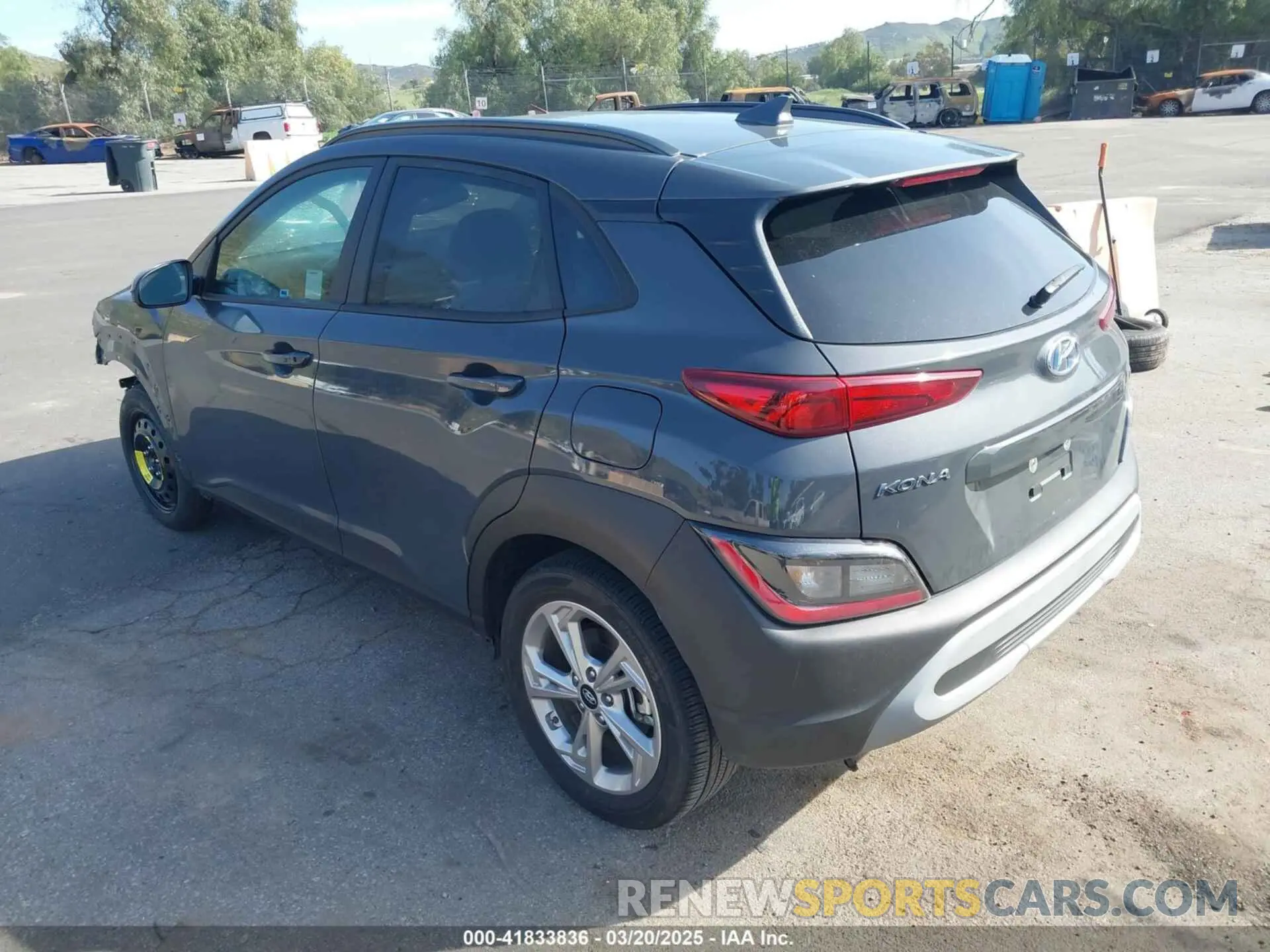 3 Photograph of a damaged car KM8K6CAB0PU060304 HYUNDAI KONA 2023