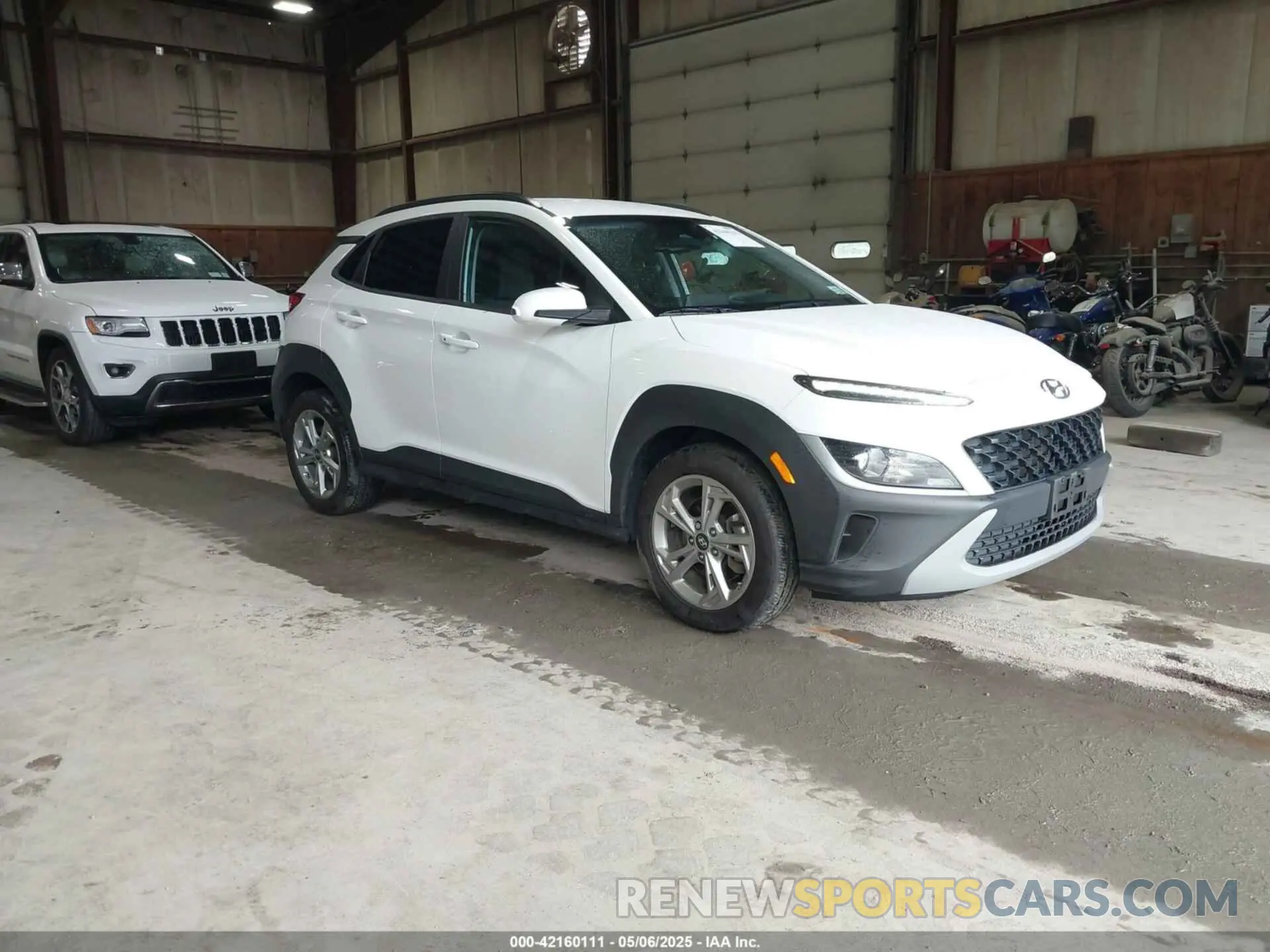 1 Photograph of a damaged car KM8K6CAB0PU954853 HYUNDAI KONA 2023