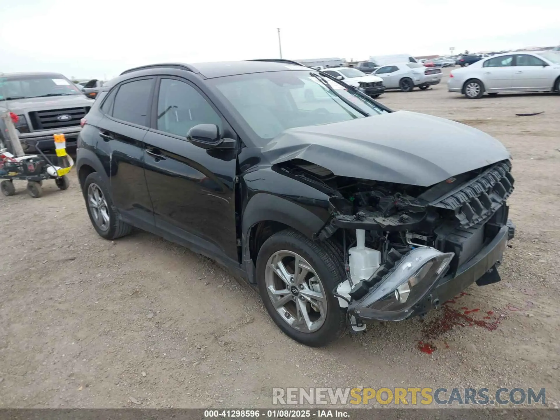 1 Photograph of a damaged car KM8K6CAB1PU045312 HYUNDAI KONA 2023