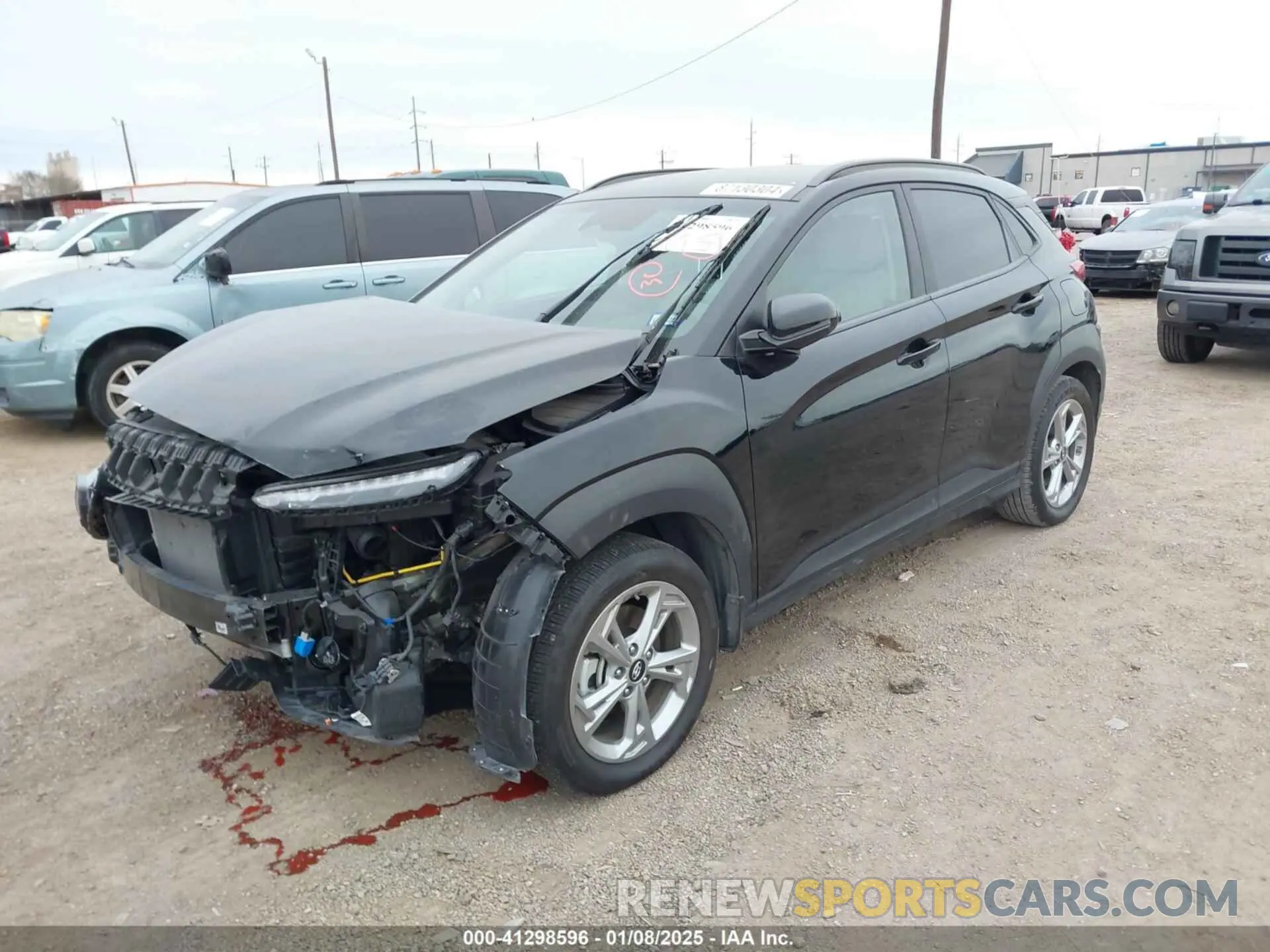 2 Photograph of a damaged car KM8K6CAB1PU045312 HYUNDAI KONA 2023