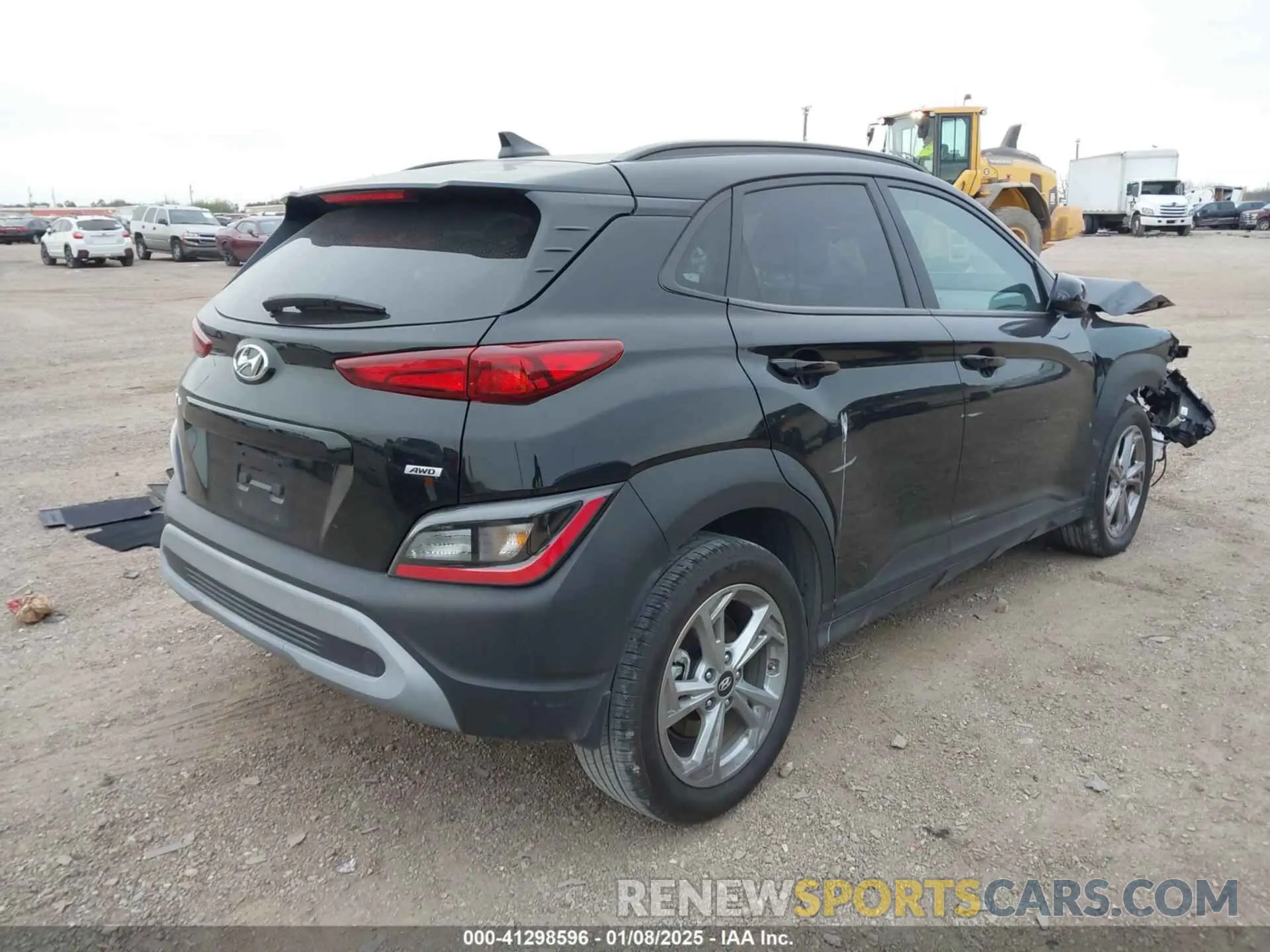 4 Photograph of a damaged car KM8K6CAB1PU045312 HYUNDAI KONA 2023