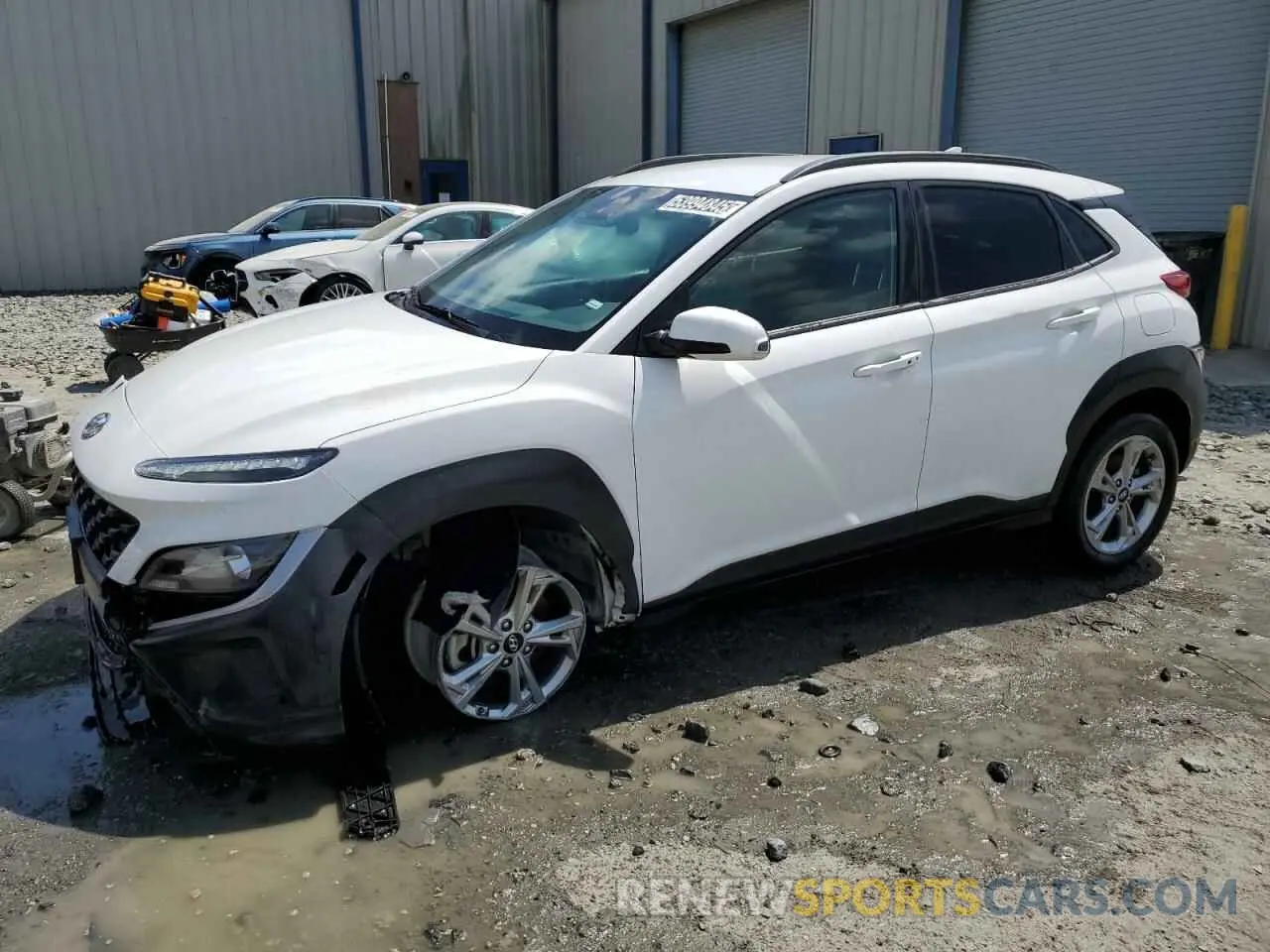 1 Photograph of a damaged car KM8K6CAB1PU977705 HYUNDAI KONA 2023