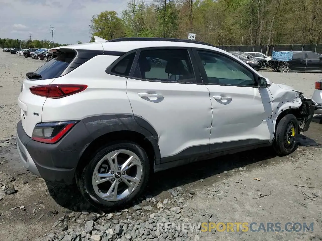 3 Photograph of a damaged car KM8K6CAB1PU977705 HYUNDAI KONA 2023