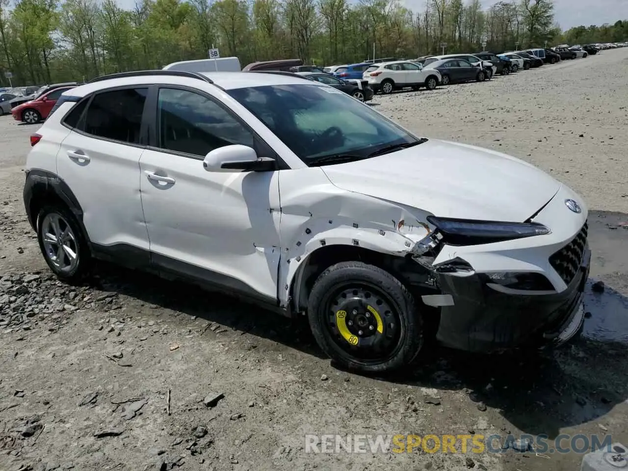 4 Photograph of a damaged car KM8K6CAB1PU977705 HYUNDAI KONA 2023