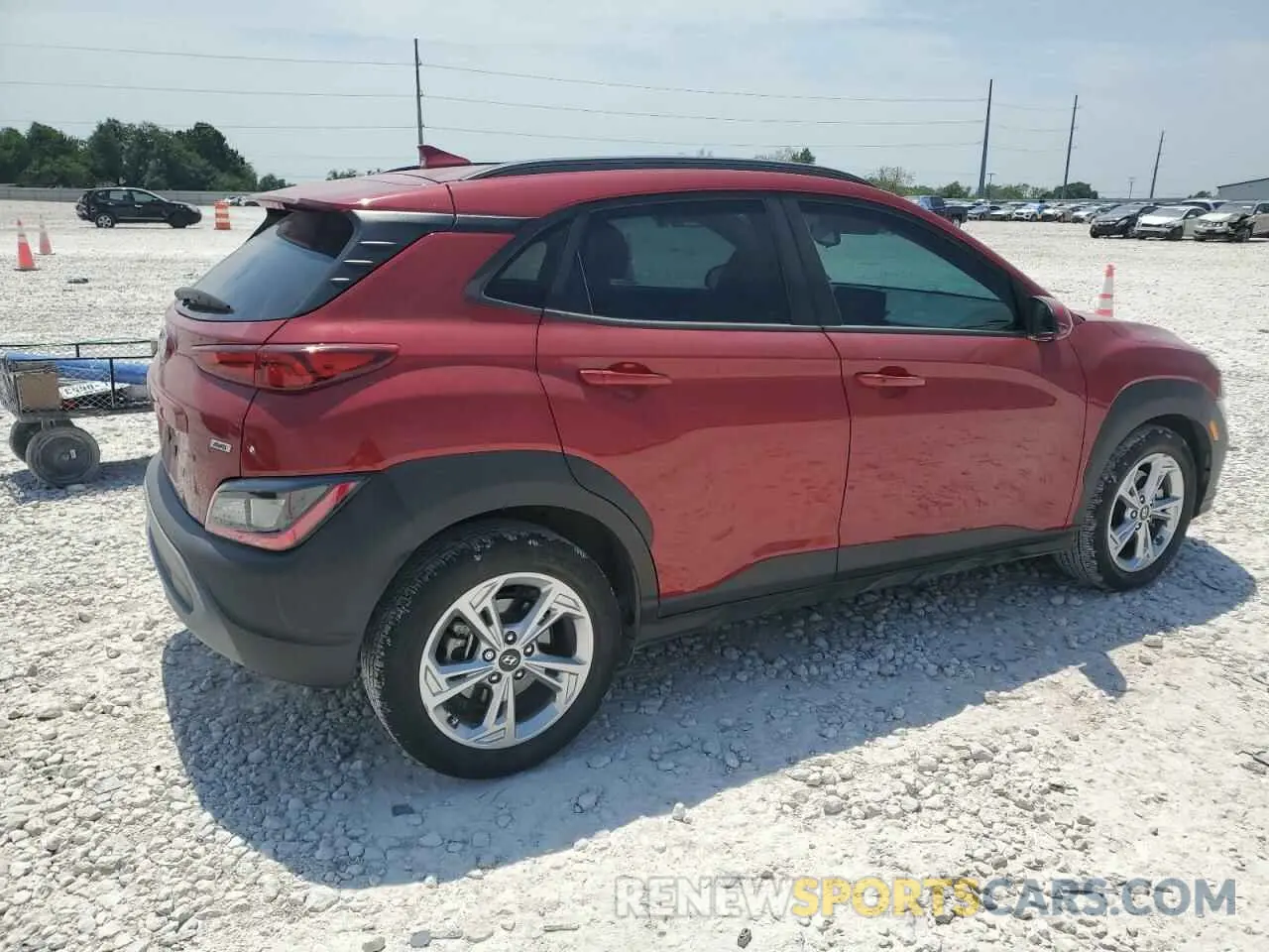 3 Photograph of a damaged car KM8K6CAB2PU933437 HYUNDAI KONA 2023