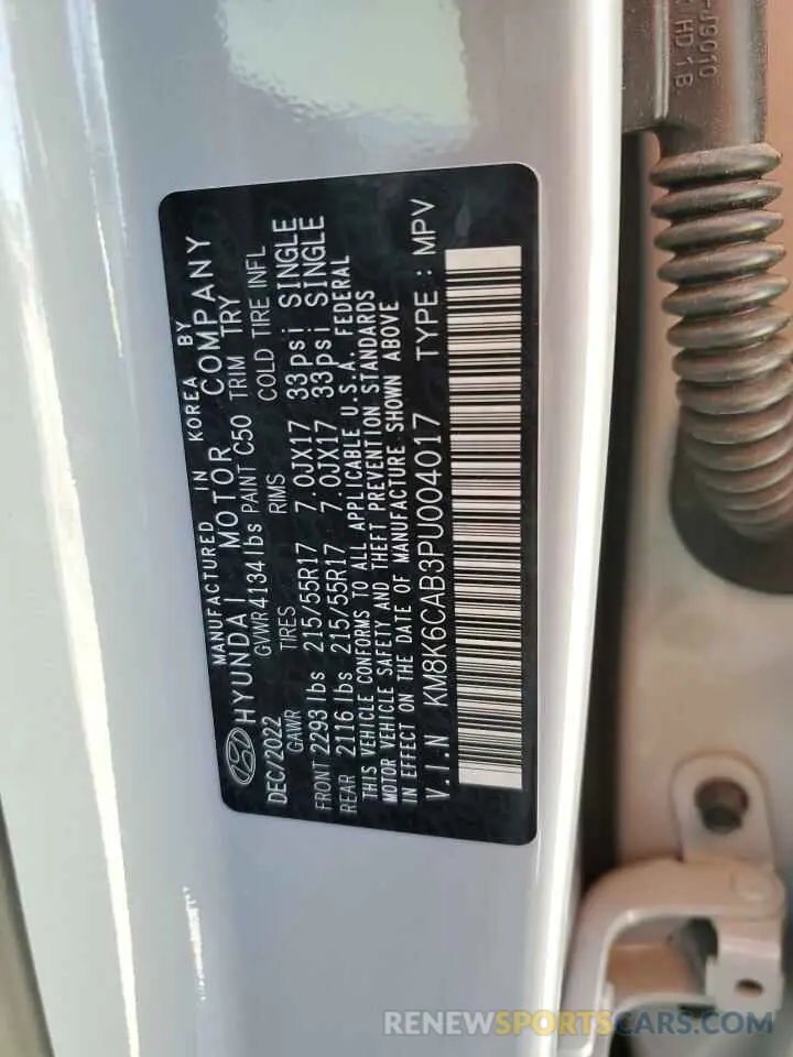 14 Photograph of a damaged car KM8K6CAB3PU004017 HYUNDAI KONA 2023