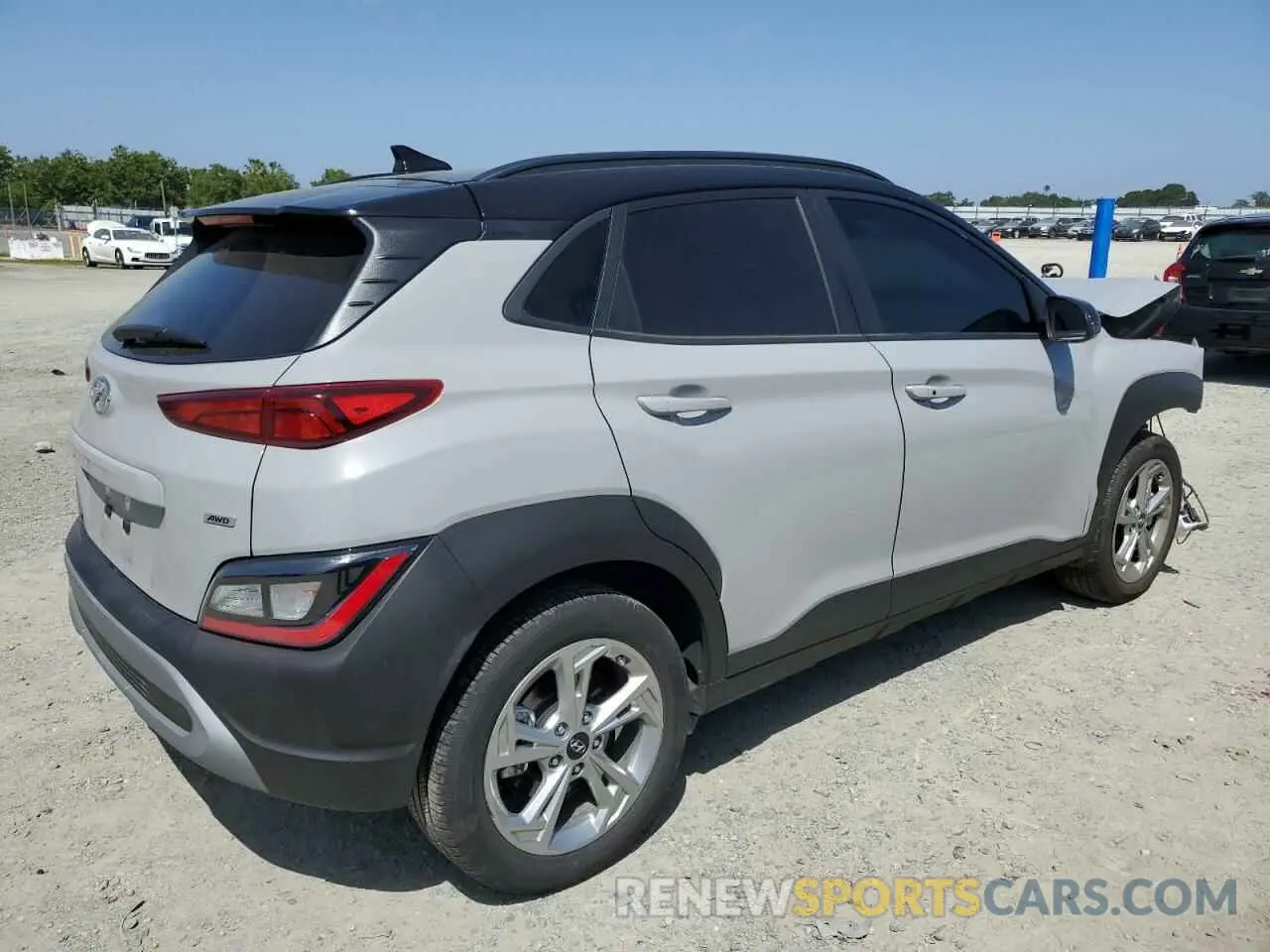 3 Photograph of a damaged car KM8K6CAB3PU004017 HYUNDAI KONA 2023