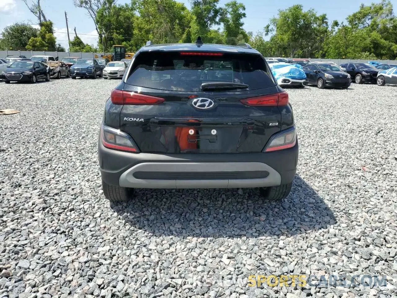 6 Photograph of a damaged car KM8K6CAB3PU053721 HYUNDAI KONA 2023