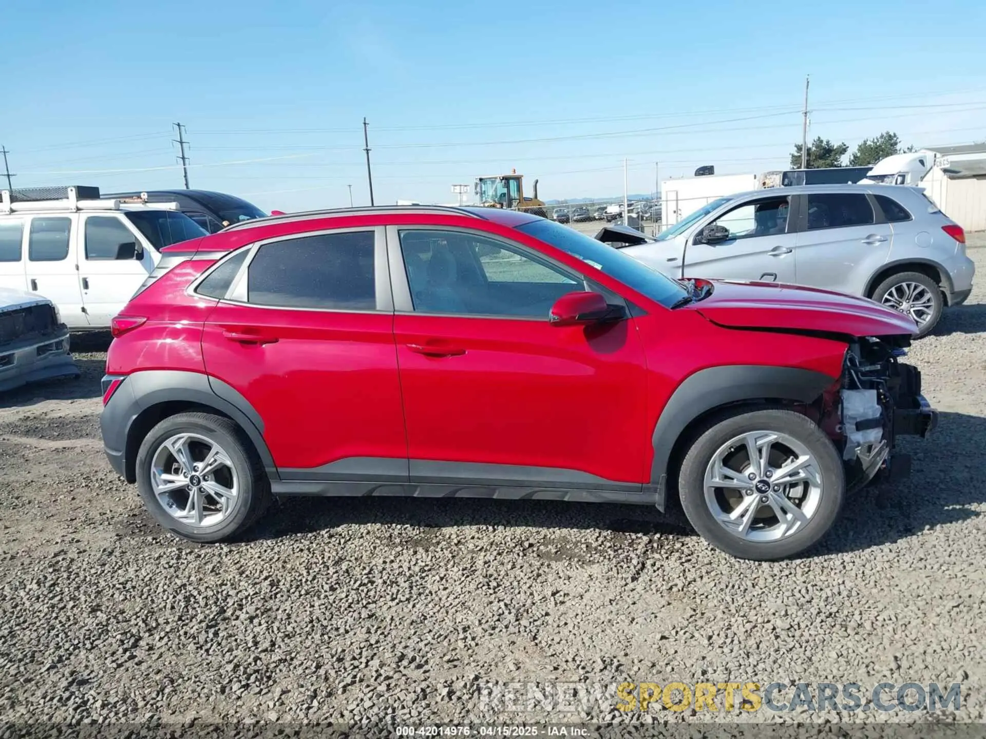 14 Photograph of a damaged car KM8K6CAB3PU949159 HYUNDAI KONA 2023