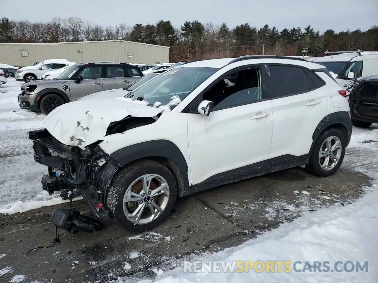 1 Photograph of a damaged car KM8K6CAB3PU970951 HYUNDAI KONA 2023