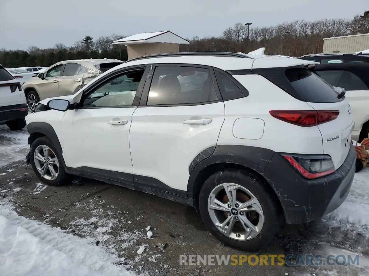 2 Photograph of a damaged car KM8K6CAB3PU970951 HYUNDAI KONA 2023