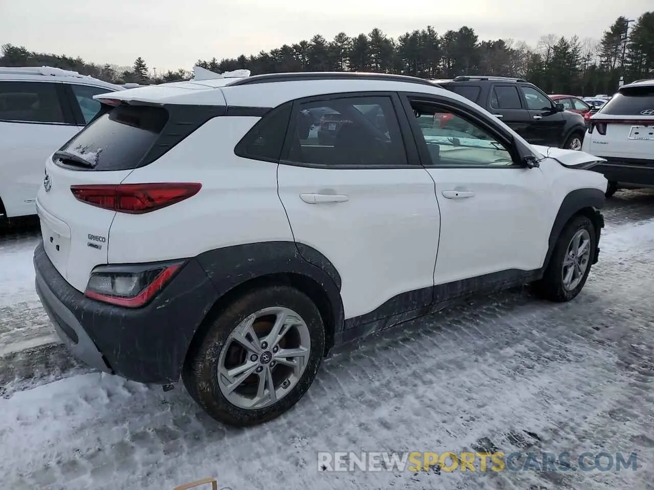 3 Photograph of a damaged car KM8K6CAB3PU970951 HYUNDAI KONA 2023