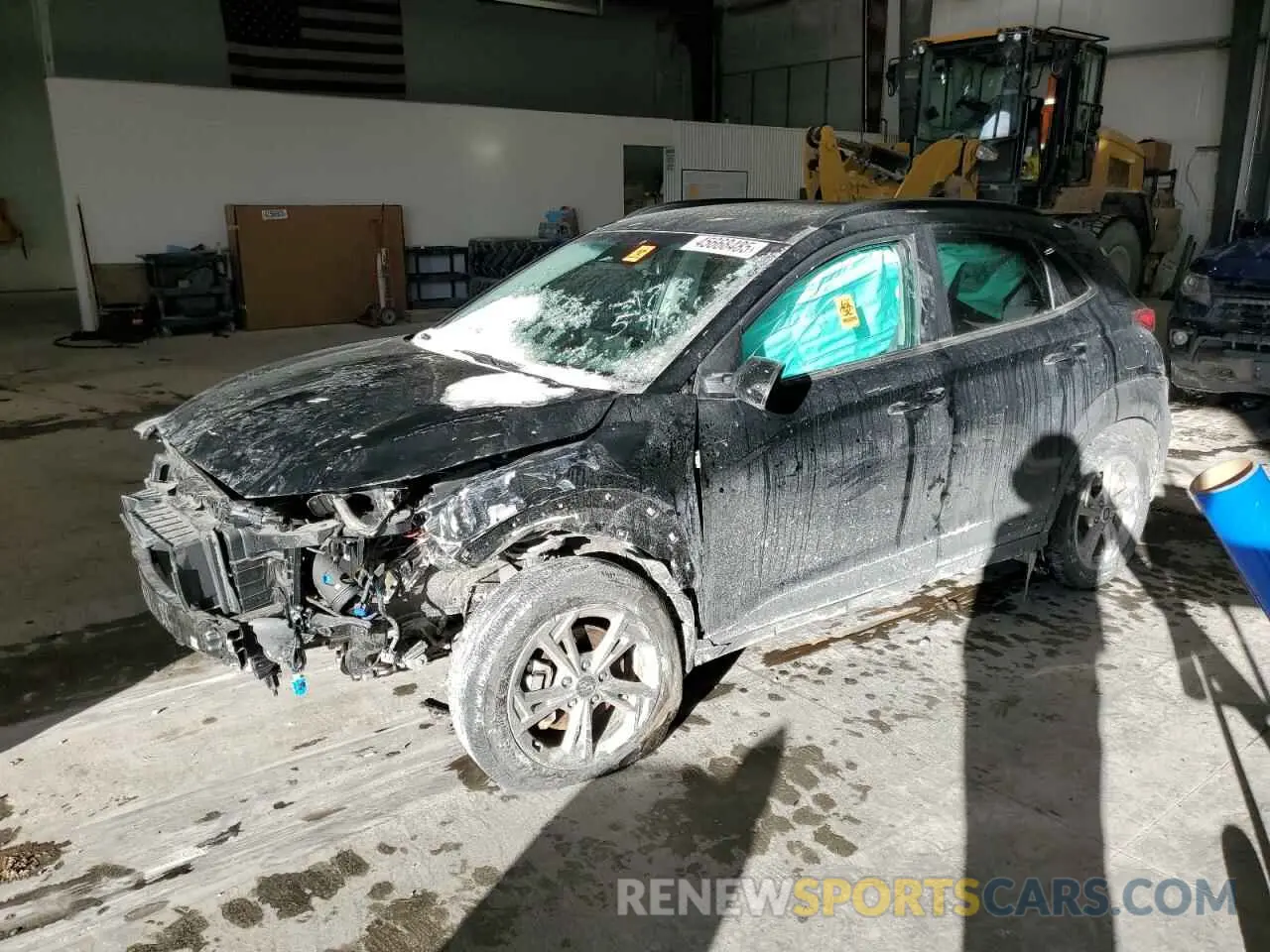 1 Photograph of a damaged car KM8K6CAB3PU989144 HYUNDAI KONA 2023