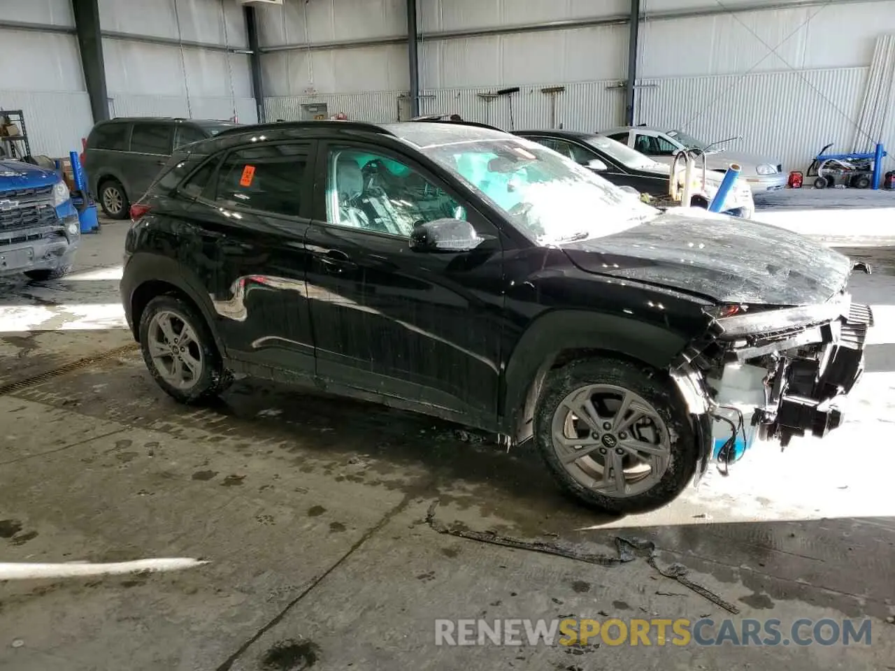 4 Photograph of a damaged car KM8K6CAB3PU989144 HYUNDAI KONA 2023