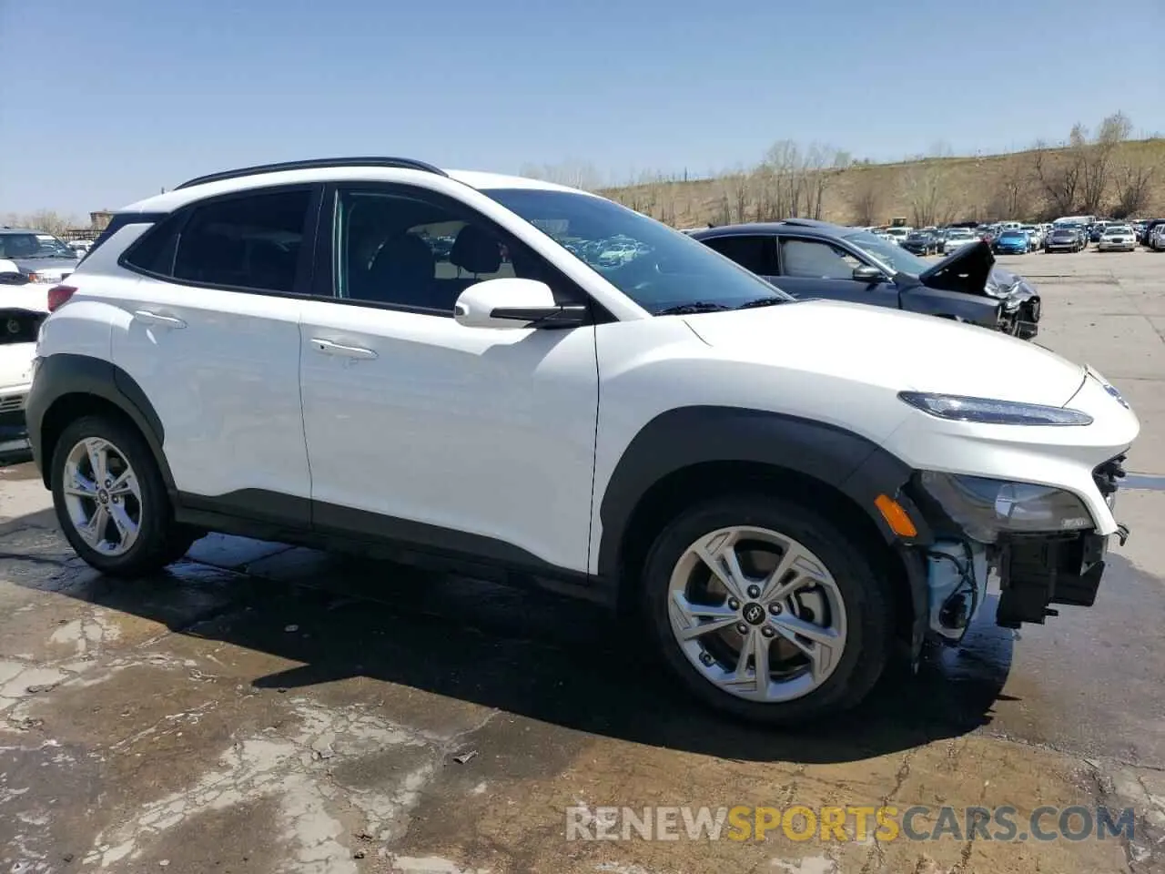4 Photograph of a damaged car KM8K6CAB3PU997406 HYUNDAI KONA 2023