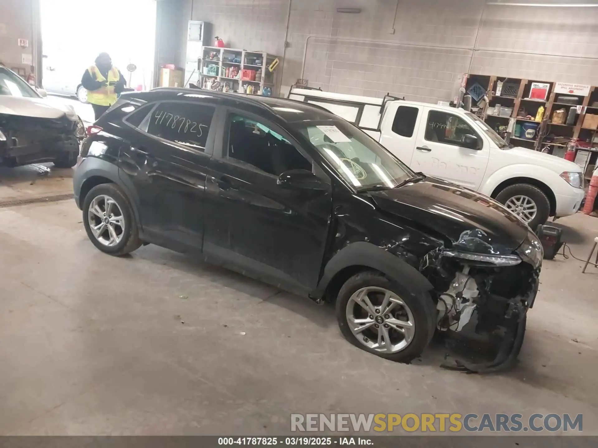 1 Photograph of a damaged car KM8K6CAB5PU011938 HYUNDAI KONA 2023