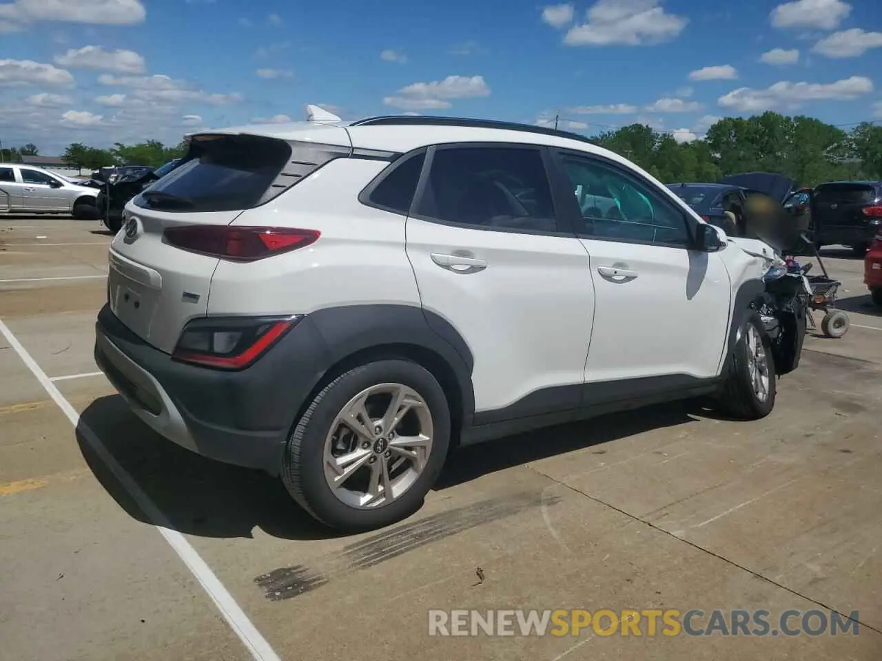 3 Photograph of a damaged car KM8K6CAB5PU063182 HYUNDAI KONA 2023