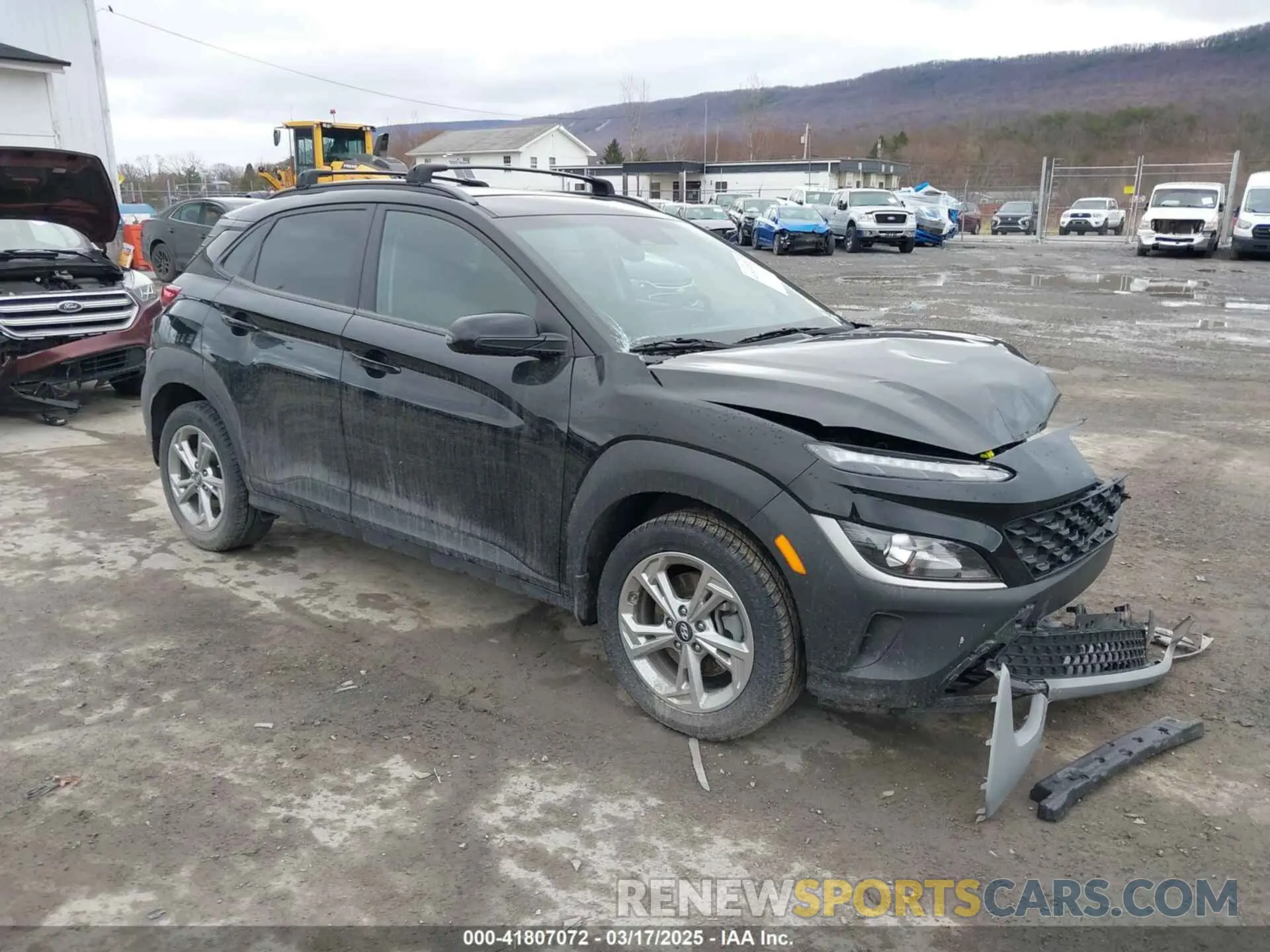 1 Photograph of a damaged car KM8K6CAB5PU941273 HYUNDAI KONA 2023
