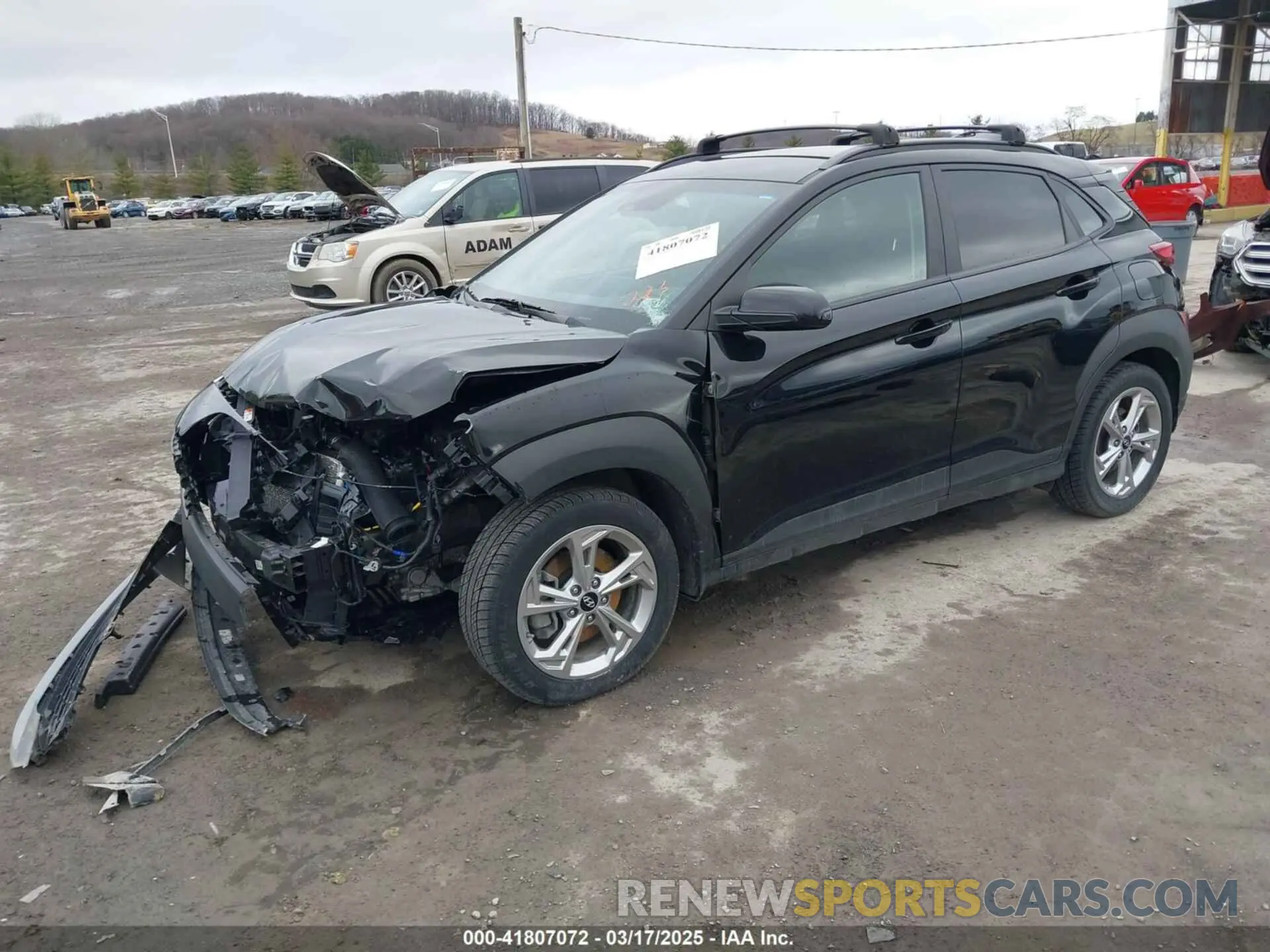 2 Photograph of a damaged car KM8K6CAB5PU941273 HYUNDAI KONA 2023
